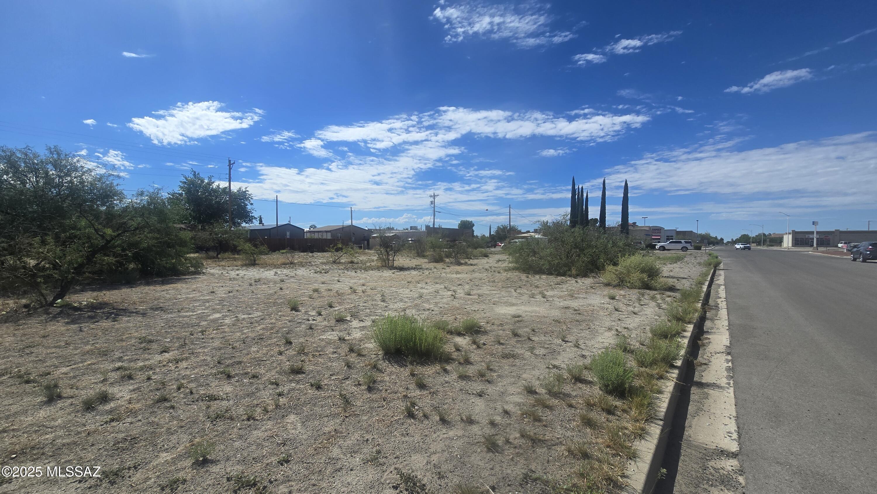 3 City Lots 0.39 acres (17,136sq ft) zoned CC-2 in the heart of Willcox, AZ. Parcel #'s are: 203-29-004, 203-29-005 & 203-29-006
Buyer bears the responsibility & must Contact the City of Willcox for permitted uses -  list below was pulled from the City Regulations/ code:
Permitted Uses Include:
Professional and medical offices
Clinics and personal service businesses
Financial institutions and dress shops
Specialty shops such as bookstores, jewelry, arts and crafts, or photography
Art studios, museums, bakeries, and TV/appliance repair or sales
Printing, blueprinting, and related services
Conditional Uses (with City Approval):
Daycare or nursery, Theaters, radio, or cable TV stations, Mini-storage facilities, 
Furniture, hardware, paint, or upholstery stores, Convenience markets
