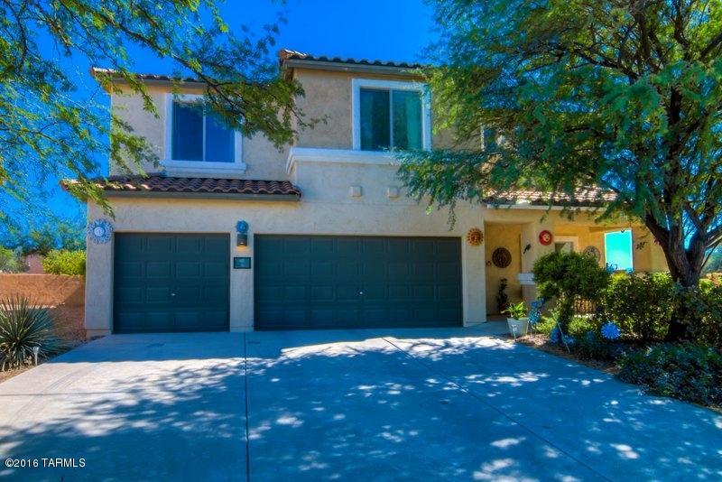 Immaculately cared for and updated home on one of the best lots in Rancho Sahuarita! New 18” tile throughout entire downstairs. Remodeled kitchen with granite counters, glass tile backsplash with accent lighting, Stainless Steel Gas oven/Stove, microwave, & dishwasher. Upgraded pendant lights & recessed lighting in kitchen. Bright, open floor plan with 9’ ceilings & lots of living space! New dual pane energy efficient windows with lifetime warranty! Great floor plan with one bedroom & bathroom downstairs. Located on the largest & most private lot in the neighborhood! .31 acres with wash to the rear & drainage area to one side! Covered patio spans the entire rear of the house! Tranquil, park like backyard with extended patio, gazebo, lots of vegetation including lemon, lime, & orange tr Large basketball court. Plenty of room for a pool! All bedrooms have walk in closets! Loft area upstairs with mountain views! Huge master bedroom with large walk in closets, garden tub, separate shower, and dual executive height vanity in master bath. Dual vanity in upstairs guest bathroom. Ceiling fans in all guest bedrooms. Fire suppression sprinkler system, huge safety benefit and insurance savings! Oven is plumbed for gas or electric.
Zoned AC/Heat. Amenity filled community features a club house, gym, several playgrounds and community pools.