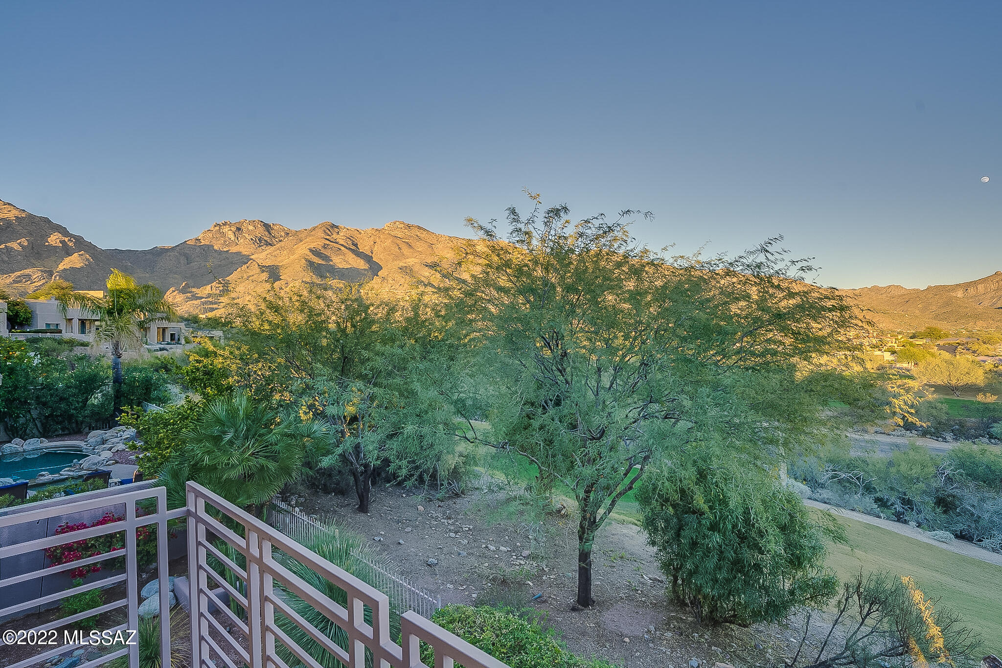 Updated, Coveted Location, Low Maintenance Living in This 3BR/3BA (+Den) Home On The Ventana Canyon Golf Course.  High on The Ridge w/ Panoramic Mountain & City Views, This Masonry Built Home Features a Great Room w/Vaulted Ceilings & Gas Fireplace, Granite Kitchen w/Breakfast Bar, Eating Area, Custom Cabinetry & Stainless Wolf Range. The Upstairs Features a Primary Suite w/ Huge Mountain Views, Private Balcony & Spa Like Bath w/Separate Tub & Shower, Double Vanities & Large Walk in Closet. Additional 2 Guest Rooms & Laundry Room Upstairs.  Private Backyard Features Commanding Mountain Views, Large Covered Patio w/Built in BBQ & Hot Tub. Some of The 2021 Updating Includes:2 New 16 Seer HVAC's, New Carpet, Paint, Toto Toilets, Lighting, Garage Sink & Epoxy Floors. Owner/Agent Immaculate-Move In Ready!
