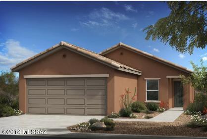 One of the best DEALS in NW Tucson. This home has an estimated completion date of late June to mid July 2018. This Brand New KB 3 Bed/2 Bath Home in Beautiful Gated Community lies adjacent to the Omni Tucson National Golf Resort and within minutes off all Conveniences. This Spacious, Highly Energy Efficient home has a  Covered Patio in Front and Back. The Modern Kitchen includes Upgraded Stainless Steel Appliances including a Gas Range/Oven, Microwave, Dishwasher with a Large Kitchen Island and Upgraded Granite Countertops w/Undermount Stainless Steel Double Sink. Birch wood Cabinets with 42'' Uppers. Flooring will consist of Ceramic Tile in all traffic areas and Low VOC Carpet and Pad in the Bedrooms. Exterior will have Full Front Yard Landscaping with Brick Paver Driveways and Walkways.