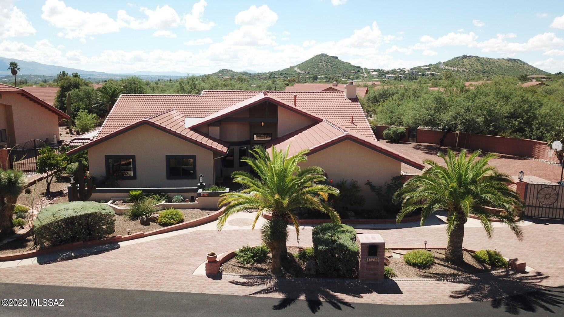 Luxurious Updated 4BR 3Bath home close to Sabino Canyon National forest! Resort like yard with beautiful pool & views 3 Car Garage, 2021 Newer Roof, Exterior freshly painted, 16 SEER 5 Ton Rheem AC & Gas Furnace 2016, 2021 HWH, High Vaulted ceilings in Updated Kitchen with Designer Appliances included. Master Bathroom also renovated and has dual walk in closets. Tile floors throughout. Truly a stunning well maintained home with a premium homesite!