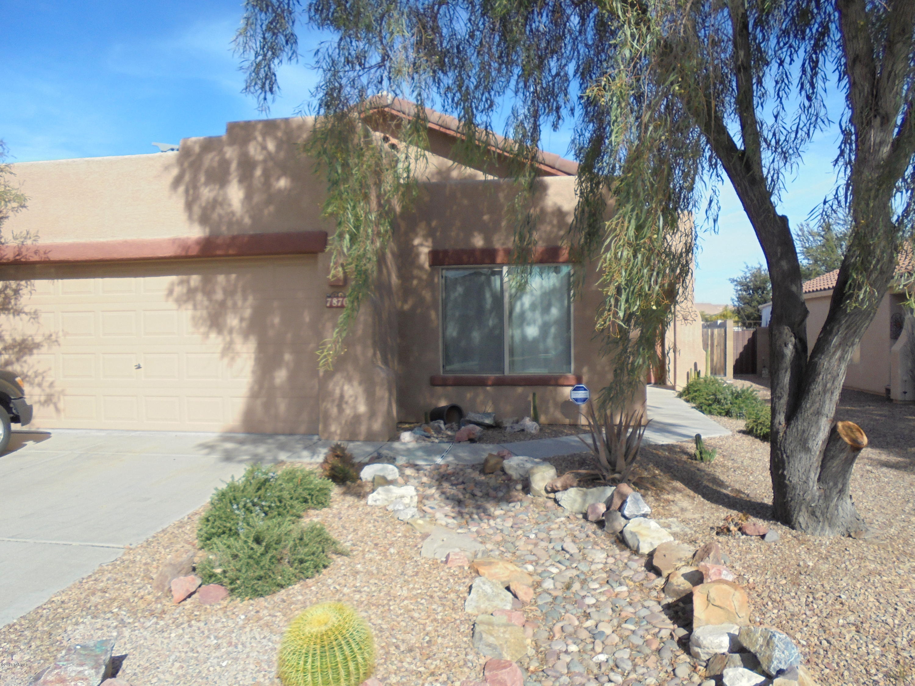 Adorable home in popular Continental Ranch Community with beautiful unobstructed mountain views.  Features and upgrades include: beautiful neutral tile throughout, all appliances including refrigerator, washer and dryer, neutral paint, walkin master shower, large master closet, outside painted 2yrs ago, garage with shelving and workbench,  beautiful desert landscape with large saguaro, ''I'' fountain water feature, portable spa, full house length covered patio to enjoy your beautiful mountain views. Community boosts pools, walking paths, parks and more! Close to Mall and freeways.  All furnishing are available on a separate bill of sale.