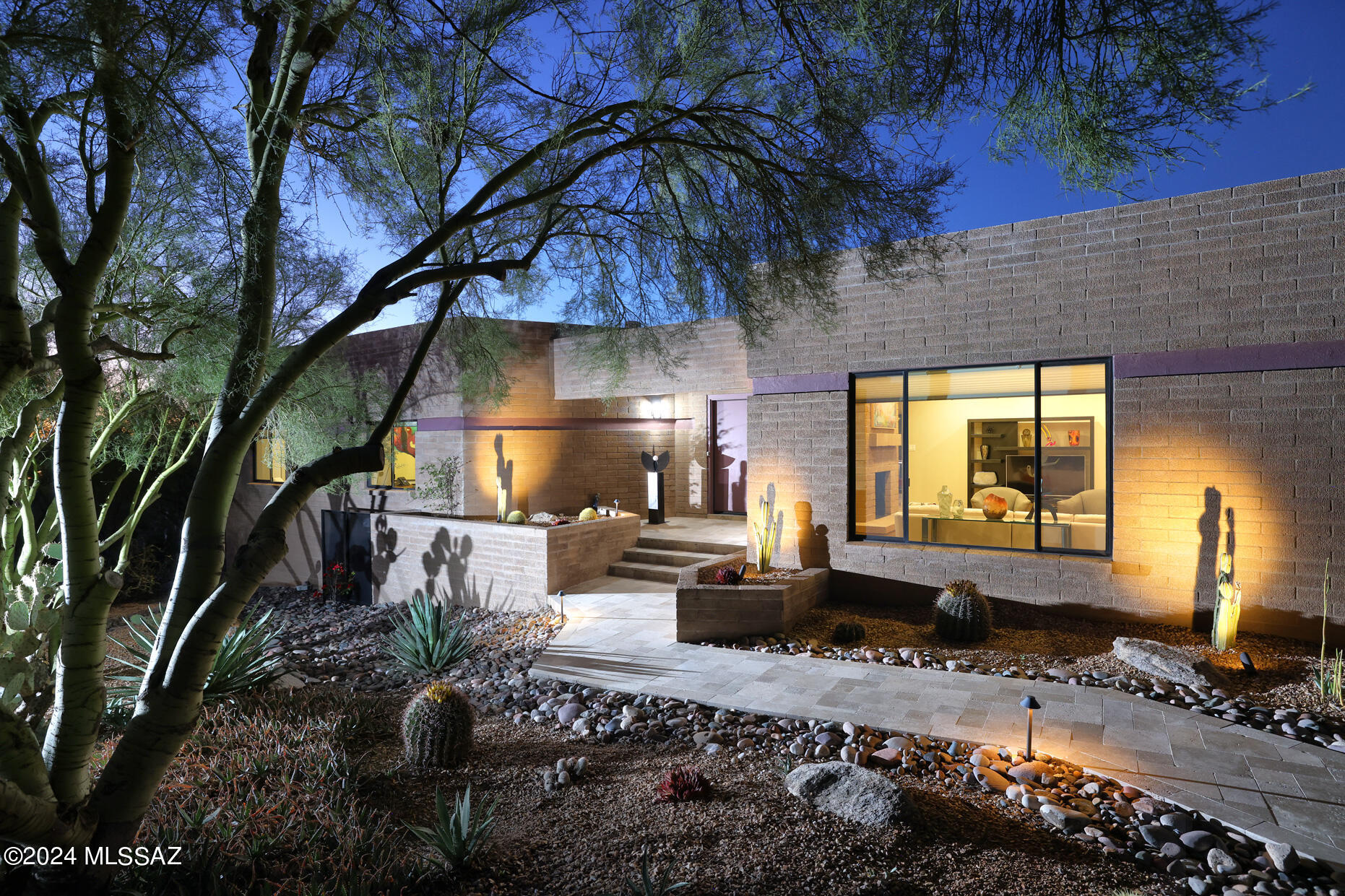 OPEN HOUSE Sat/Sun Jan 6/7th 1-4! A Welcoming Elegance awaits! This stellar home offers a sheer perfection & flawlessness in its care. It will please the most discriminating buyer as it has been immaculately and impeccably maintained. Built by J. Kline construction / Robinette designed, this soft contemporary home features Magnificent Mountain Views, Custom Renovated Azek Decking with Steel Pergola w/lighting on support posts & under railings, Travertine outdoor patio & walkways, Fully Remodeled kitchen w/Electrolux SS appliances, formal & casual dining rooms,Primary bedroom & Bedroom En Suite, Custom Cabinetry Remodeled Bathrooms, California Custom Closets, & much more (list of renovations/upgrades available). ..The home sits on a private lot in the Tucson's Foothills, near golf, hiking trails, restaurants and .....various amenities. School district 16.
