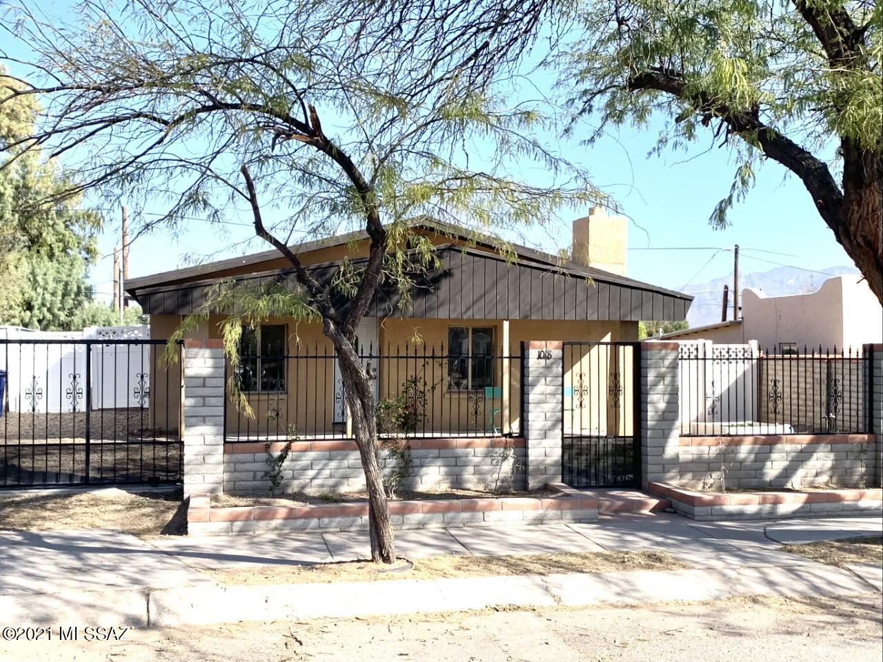 Beautifully updated home in the increasingly popular Barrio Hollywood neighborhood, located just a brief bike ride to downtown, the UofA and streetcar access, with the River Walk/Park just down the street. HVAC unit installed and ducting sealed in 2019. New roof in 2017. Newly installed sliding gate provides easy access to driveway. Freshly painted interior. Backyard is fertilized and has concrete curbing, ready for easy landscaping! Plenty of room on the property for gardening and a pool, if you choose. Drip system has been installed. Must see today!