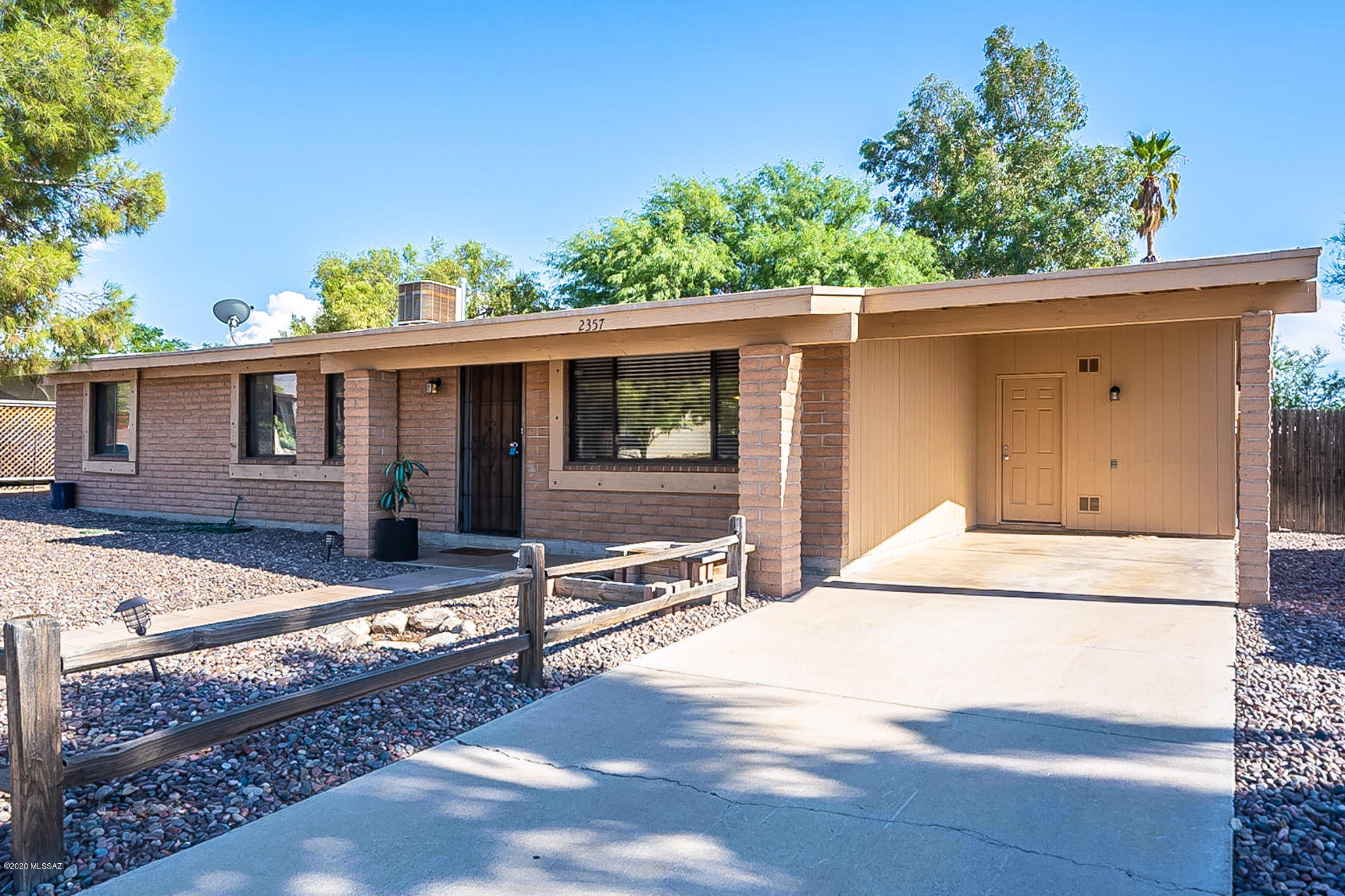 Built 1979. Recently remodeled 3 bedroom/2 bath home at Casas Adobes Park. Charming interior with great space and tile flooring throughout. Kitchen includes electric stove/oven, disposal, fridge, dishwasher, built-in microwave. Large laundry room with electric hook-ups. Huge grassy backyard with plenty of shade, covered patio misting system (''as is'') will surely be a pleasure to have in the summer! Endless possibilities for workshop/storage shed in backyard (''as is''), carport, NO HOA. Tenant responsible for yards. Max of 2 pets accepted, non-aggressive breeds only. Pet rent $25/per month. Security Deposit $2287.50*$28 mandatory enrollment in Resident Benefit Package. Includes HVAC filter delivery, cable internet concierge services, and more! Ask agent for details.***