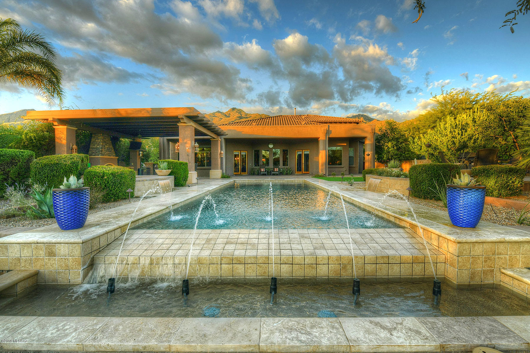 Beautiful AF sterling home located behind the gates of Ventana Reserve surrounded by the majestic Catalina Mountains. Enter through the relaxing private courtyard into this stunning 5 br/ 4 ba which offers a formal dining room, gourmet kitchen, great room with cozy stacked stone fireplace & picture windows to indulge in the views. Entertain in the spacious bonus/media room & guests will enjoy the private guest quarters. Resort-like backyard featuring a negative-edge pool, spa, large covered patio, ramada & elevated seating area. Oversized 4-car garage with extended driveway.