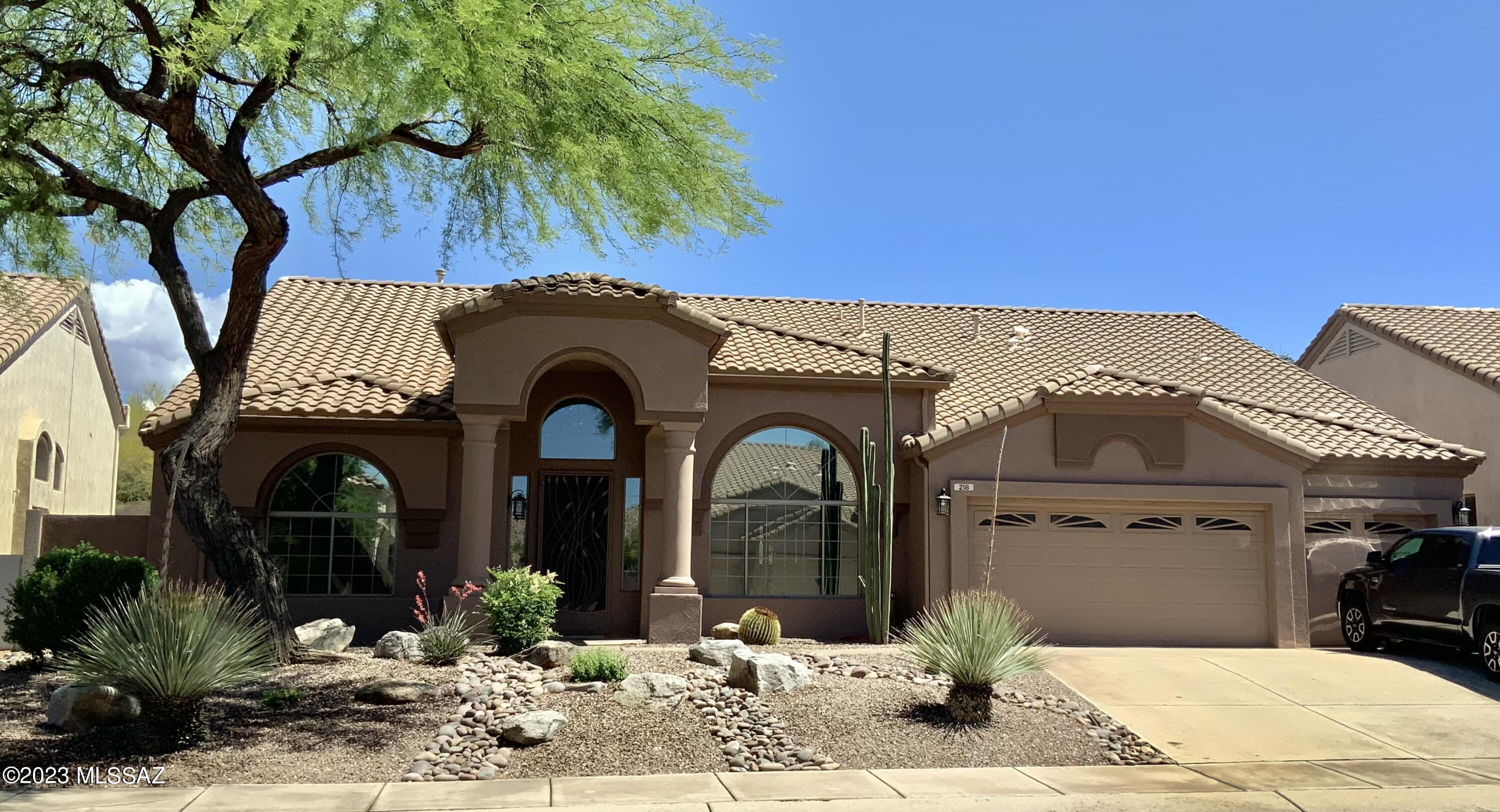 Completely updated/renovated single-story home on a premium lot that backs onto a common area – no neighbors behind.  This open & airy split 3 bedroom home has it all with soaring ceilings, neutral tile floors, private den/office, updated gas fireplace, wet bar, Kraft Maid knotty alder cabinets, leathered quartzite kitchen island/countertops, stainless appliances, 3-car garage, sparkling self-cleaning pool, and freshly painted inside & out.  All appliances, countertops, fans, toilets, sinks, door hardware, flooring, kitchen & bath cabinetry have been updated. Owner's suite updated w/soaking tub, walk-in shower, granite countertops, Closet Trend built-ins. Owner is licensed agent. UPDATES & RENOVATIONS

GENERAL  Installed the following: 
"	21" X 21" neutral porcelain tile w/base throughout the house  no carpet!
"	Painted entire house inside & out
"	Baldwin door hardware throughout house
"	Minka ceiling fans in secondary bedrooms & den/office
"	Changed all outlets & switches to white Decora-style
"	Replaced polybutylene pipes with copper & PEX 
"	Numerous painted cabinets added to garage
"	Rain gutters in front & back of house

KITCHEN 
"	Stainless steel appliances: 4-door refrigerator w/icemaker, double ovens, microwave/convection oven, 6-burner gas cooktop & professional hood
"	KraftMaid knotty alder cabinetry w/soft close drawers and doors installed in kitchen
"	Taj Majal leathered quartzite countertops and enlarged kitchen island
"	Kitchen backsplash installed
"	Stainless steel farm sink with high-rise Kraus faucet
"	Charleston kitchen island pendant lights
"	LED ceiling lights on dimmers added
"	Pantry closet added
"	Garbage disposal installed

FAMILY ROOM
"	Updated fireplace with ledger stone and travertine hearth
"	LED glass bubble wall sconces installed (3)
"	Minka 4-blade fan w/light	

OWNER'S SUITE
"	Double granite vanity w/undermount sinks & Delta faucets
"	LED back-lit mirrors (2)
"	LED vanity bubble lights (3)
"	Glass sphere LED chandelier
"	KraftMaid knotty alder cabinets
"	Large walk-in shower w/no glass doors to clean
"	Soaking tub
"	Closet Trend built-ins installed in owner's closet
"	3-blade Hunter fan
"	Kohler water-saver toilet

HALL BATH
"	Walk-in shower w/no shower doors
"	Large Kohler (Vox) sinks (2) 
"	Delta single handle faucets (champagne bronze) (2)
"	2 vanity lights on dimmer (champagne bronze))
"	L-shaped KraftMaid knotty alder wood vanity w/ Caesarstone countertop
"	Kohler water-saver toilet

POWDER ROOM
"	Swiss Madison double flush water-saving toilet
"	36" KraftMaid knotty alder vanity w/marble countertop & undermount sink

POOL/LANDSCAPE
"	Pool cleaning system less than a year old
"	Added fresh landscape gravel to front & back yards
