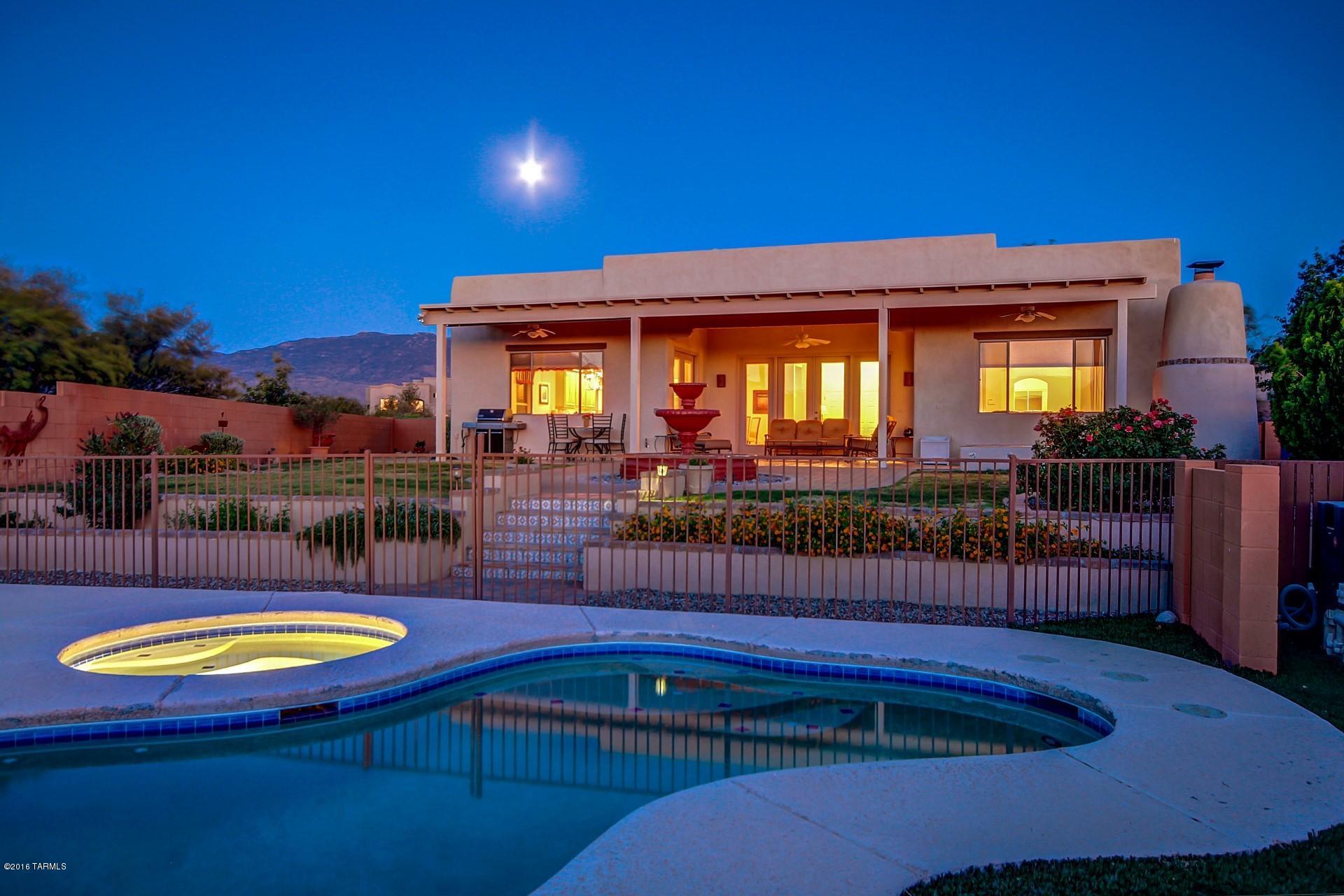 RANGE PRICING. SELLER WILL COUNTER OR ACCEPT OFFERS BETWEEN $379,900 AND $399,900. THIS BEAUTIFULLY MAINTAINED HOME IS LOCATED IN A GATED COMMUNITY ON .92 OF AN ACRE. EXTRAORDINARY MOUNTAIN VIEWS THAT WILL BLOW YOU AWAY, ENJOY THE SUNSET EVERY NIGHT! GRAND ENTRANCE TO THIS OPEN FLOOR PLAN, COZY LIVING SPACE WITH A DUAL FIREPLACE. BEAUTIFUL KITCHEN WITH ALL STAINLESS STEEL APPLIANCES, EXECUTIVE HEIGHT CABINETS, AND A MODERN TOUCH. THREE SPACIOUS, MASTER BEDROOM EQUIPPED WITH PRIVATE OFFICE/SITTING ROOM,. MASTER BATH HAS DOUBLE SINKS AND LARGE WALK-IN MASTER CLOSET. CEILING FANS THROUGHOUT HOME. BACK PATIO HAS ENTERTAINING SPACE GALORE, WITH A WOOD BURNING FIREPLACE AND SITTING AREA. CEILING FANS ON PATIO TO BRING THE INDOORS OUT, BEAUTIFUL POOL AND SPA BACKYARD OASIS! MUST SEE!!