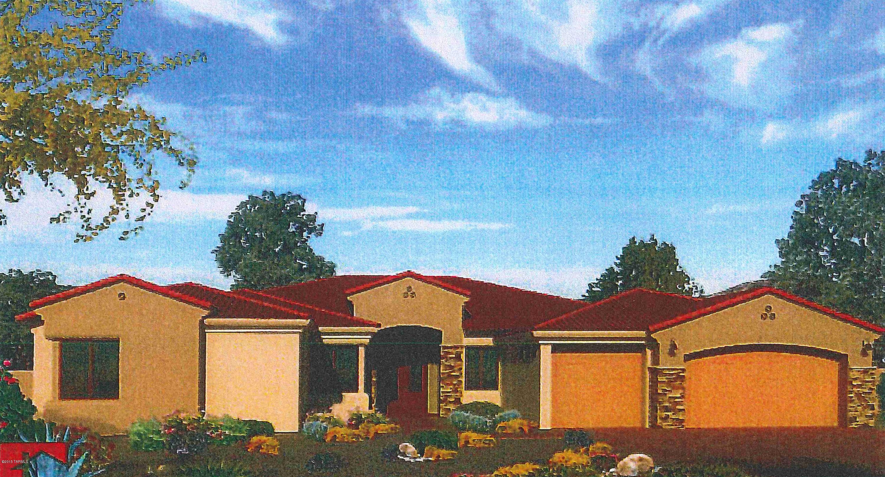 Exclusive Gated enclave of only 7 luxury homes each nestled on 3.3 acres of lush desert beauty. Spectacular Sunset and Mountain views embrace you daily!This custom home starts construction in Jan.& will include landscape and pool.  Paver driveway, 3-car garage, gourmet kitchens w/ Bertazzoni appliances, luxurious Master Suites, fireplace in Family room.Quality tile floors. See list of amenities attached. Quality built by Cornerstone Homes where excellence and integrity are foremost.