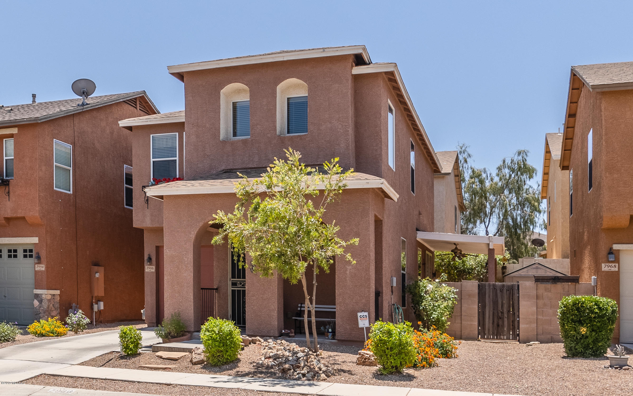 This great home awaits the next owner who would like to have a 3 bedroom, 3 bath home with little to no yard work! Close to DM Air Force Base, shopping and resturants.  Located on the bus lines for easy transportation.  Main level has Gathering Room, Kitchen & eat in area, & half bath.  Upper level has 3 bedrooms and 2 full baths.  Stainless Steel appliances are a year old, security doors on slider & front door, security system, and attached single car garage with lots of storage and new hot water heater.  This is a great start home  priced cheaper than rent!