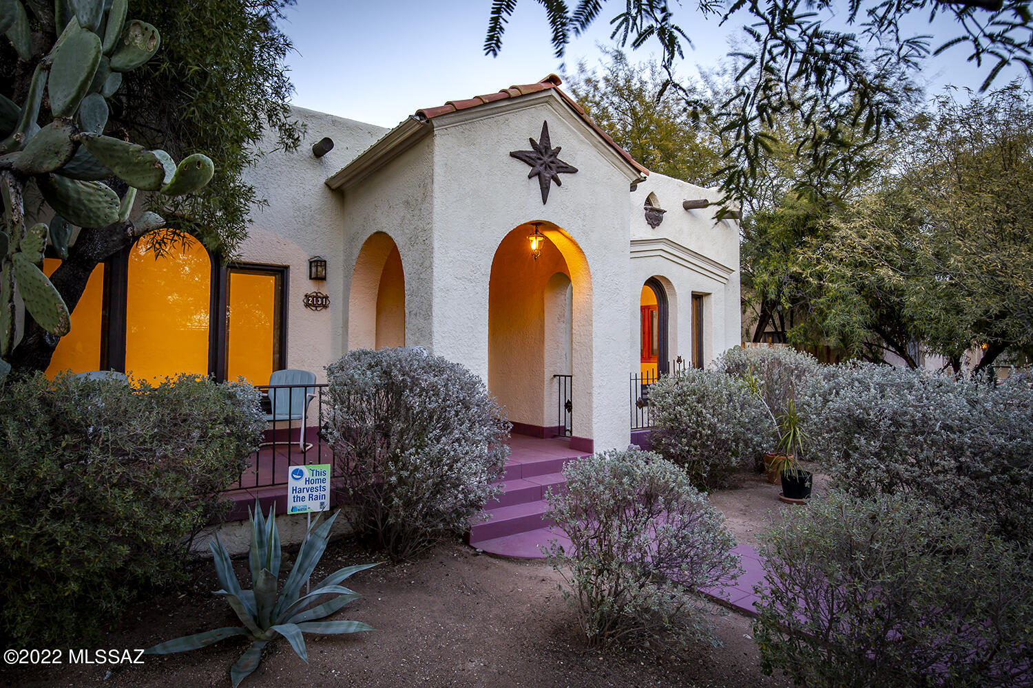 Rare 1929 Spanish Mission charmer w/guest house & 2 car garage on 5th St in Sam Hughes.
3br/2ba main house features original woodwork; wood floors; craftsman style fireplace
w/original motif tile in amazing living rm w/large windows; newer kitchen w/inset
cabinets, Viking range w/hood and crushed blue quartz countertops; remodeled bathrooms;
new windows throughout; newer HVAC system; replumb and rewire. Great natural light
throughout the house. Gorgeous outdoor shower. Guest house affords opportunities and
is being sold in as is condition. Walkable to UofA, restaurants and bars.