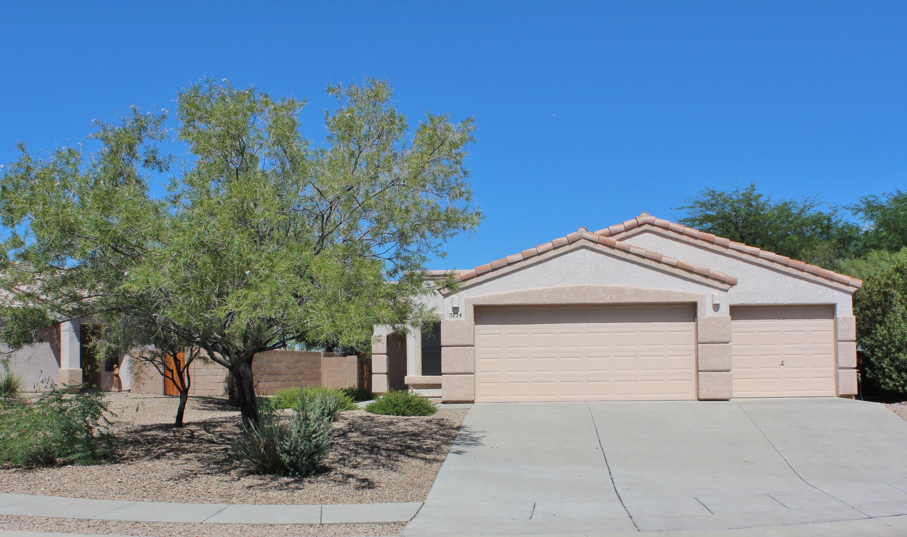 Move in ready. Freshly painted inside and out. New carpet, epoxy patio and more. Located near the end of a cul-de-sac. This gorgeous home in a mature, gated community with maintained walking paths. The home is on a west facing lot and features mountain views from the backyard, master and great room. Tile in all the living areas, carpet in the master and wood in the secondary bedrooms. Skylight in the kitchen provides abundant natural light. Crown molding in all the bedrooms. Close to the community pool and play area. Near to Pima west campus, shopping, dining and more. 
Close to UofA, Pima College, medical facilities and shopping. Walking distance to the K-8 school. Three car garage, water softener, laundry cabinets, 20 inch tile and more. This won't last long.