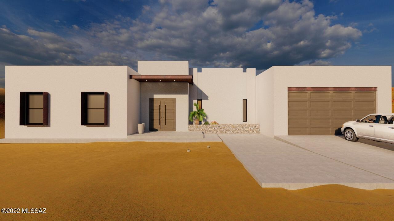 Modern style, custom new construction with custom kitchen, ceramic tile through all house, granite countertops on kitchen and bathrooms,  SS appliances, shower on both bathrooms, storage, laundry room and many more. The projected completion date is by the first week of May 2022.