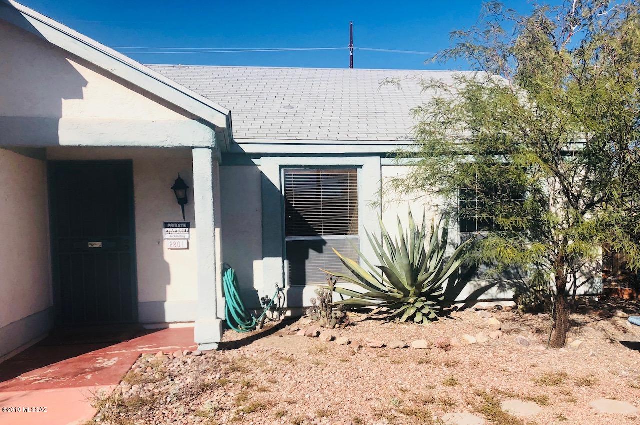 Secluded 3 bedroom/2bath.  Beautiful backyard with mature vegetation, covered patio and pond.  Split bedroom plan, hardwood floors in LR and tile in Master Bedroom.  Conveniently located on the West side, close to Pima Community college and easy access to  I/10