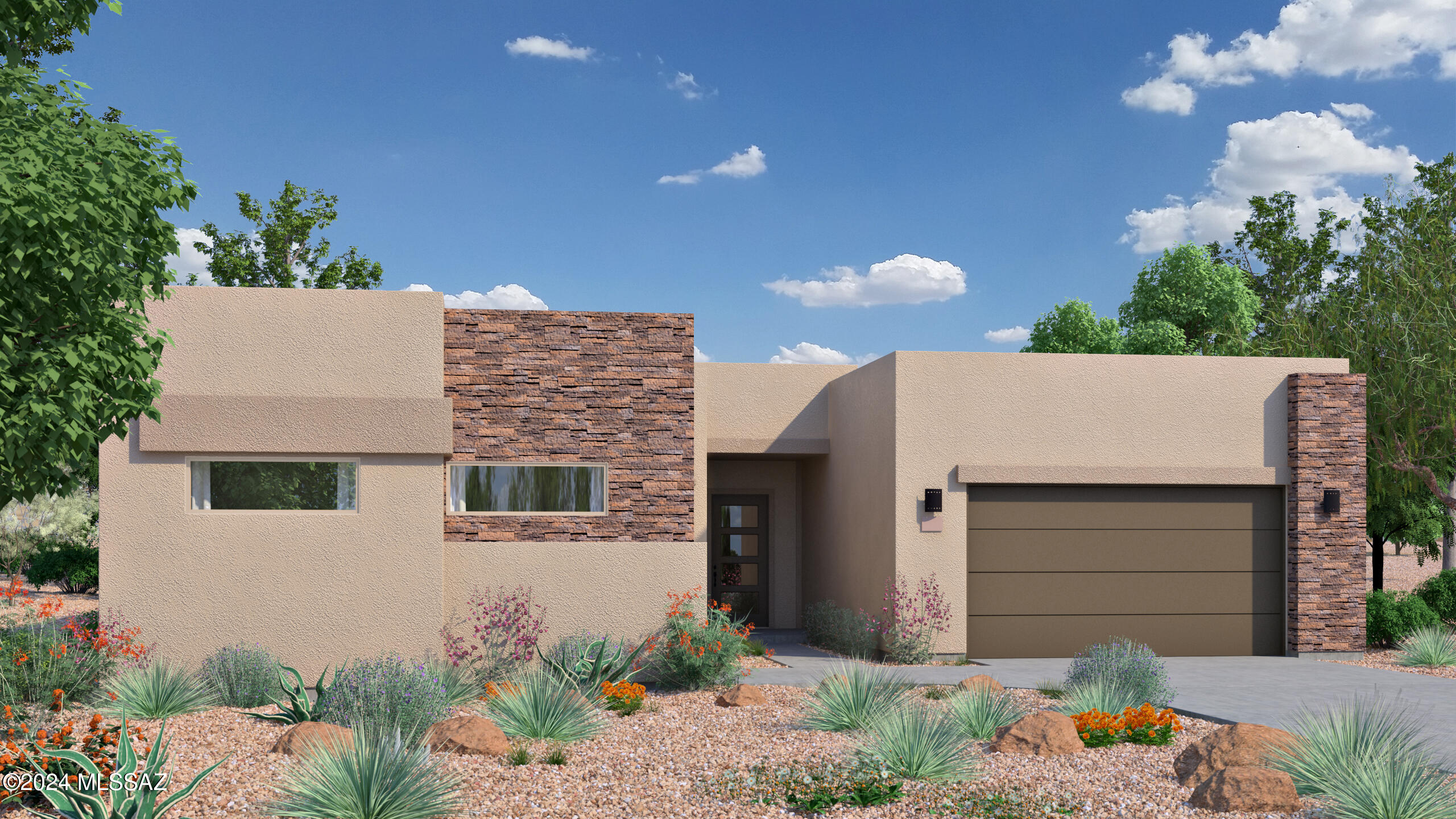 This beautiful Acacia home is one of a kind. Located in the gated community of Sonoran Preserve, this lot offers beautiful views of the Catalina Mountains with the unbeatable sunrise and sunset views. This floorplan features a gourmet kitchen and unique concrete floors throughout.