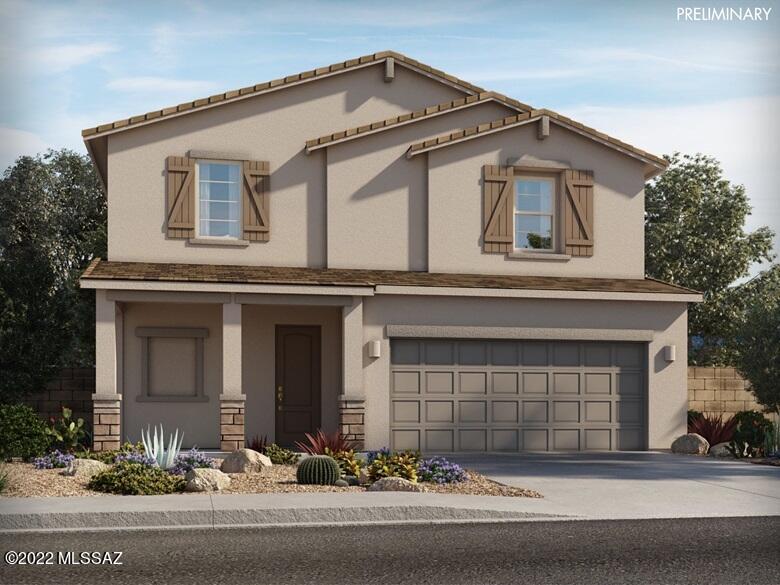 Brand NEW energy-efficient home ready December 2022! Make coming home each day a delight with this gorgeous foyer, open to the second floor. Espresso cabinets with cream/black granite countertops, Travertine-look tile flooring and warm grey carpet in our Crisp package. Located less than 10 minutes from I-10, enjoy great schools in the highly desirable Marana Unified School District and easy access to shopping, restaurants, parks, and recreation.  Known for their energy-efficient features, our homes help you live a healthier and quieter lifestyle while saving you thousands on your utility bills.