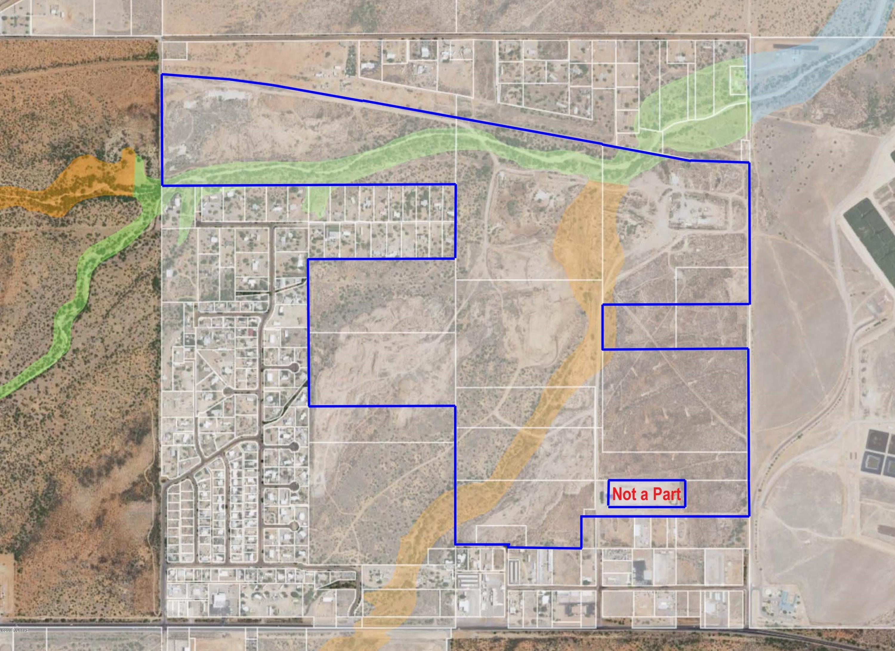 Wow, 281+/- Acres ''in Town'' for only $699,0000 ($2,500/acres) zoned R-36 and LI in Cochise County but adjacent to the City of Sierra Vista. Located in the Opportunity Zone! Former concrete batch plant with sand and gravel operation. Existing structures/ covered work area to remain. Existing equipment has been sold and will be removed from site.  ALTA survey available. Majority of the site is fenced. Near Canyon Vista Medical Center. Bank owned and bank will consider a loan based on amount down and credit history. Some portion of the property are in FEMA flood zone. Sale includes parcels 107-23-032, 008, 002B, 003B, 002A, 001, 003E, 107-19-001, 002, 020, 003A, 107-20-003, 004, & 107-21-002A. Taxes reflect all 14 parcels being sold. Sold AS-IS