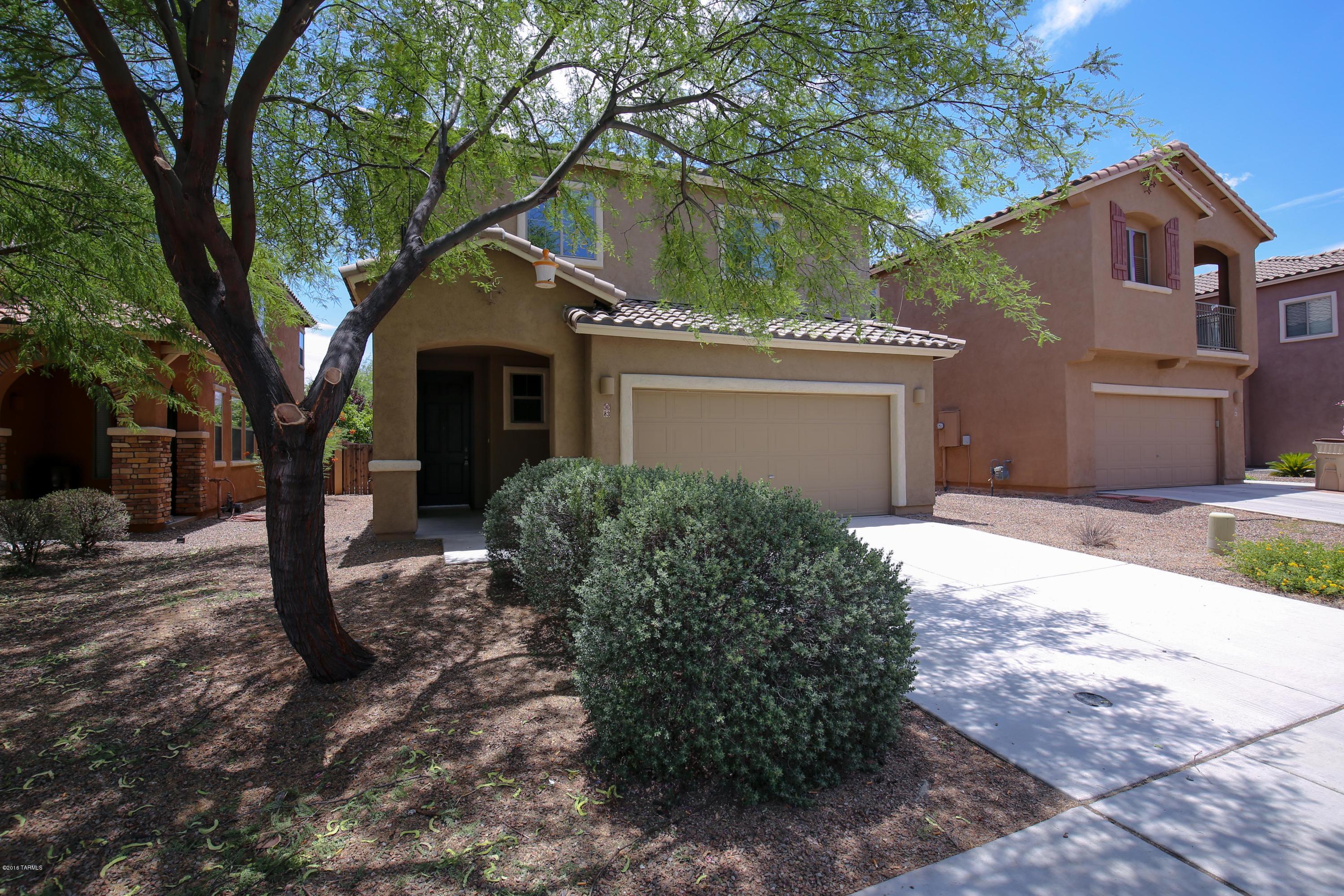 Nice 3 bedroom, 2.5 bath home with large den area & two car garage. First floor features a very spacious family room area, large dining area off of kitchen, kitchen with breakfast bar, recessed lighting, pantry & stainless appliances and convenient half bath. Staircase has low level courtesy lighting leading to a great second story floor plan with a large loft/den area. Spacious master bedroom/bath with separate garden bath, walk in shower, dual sink vanity, separate water closet. Small dogs ok.
