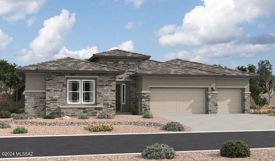 The ranch-style Holbrook plan offers a formal dining room connected to the gourmet kitchen via a butler's pantry. A large quartz kitchen island overlooks the nook and great room, with views of the covered patio. The primary suite includes two walk-in closets and a private bath. A convenient laundry and three bedrooms with two full baths are included. Scheduled for completion in August 2024!