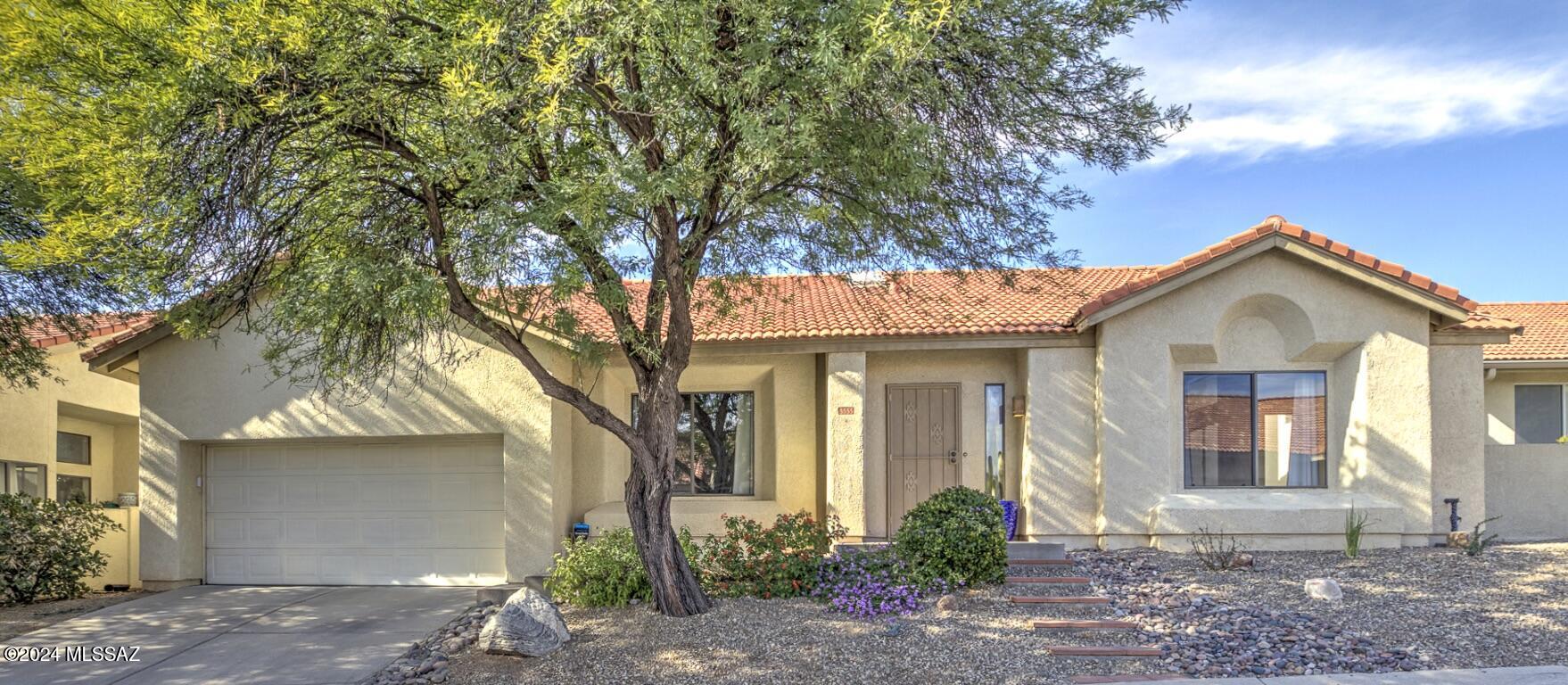 Ideal Catalina Foothills location with mountain views. ½ mile from Sabino Canyon Recreation Area,Canyon View Elementary and Esperero Canyon Middle Schools - both in coveted Catalina Foothills School District. One mile to shops, five great restaurants, CVS, and groceries (Bashas). Beautiful home, move-in ready. Many updates, including new HVAC (Dec., 2022), all new kitchen appliances (Feb., 2023), including induction range. New concrete kitchen countertops (Jan., 2023). New wood composite flooring in bedrooms (March, 2022). Tile elsewhere. Upgraded lighting fixtures, hardware, and baseboards. Freshly painted custom colors throughout. High-efficiency toilets! Relax in backyard that includes new turf and pavers. 100 yards from sparkling community pool! Most furnishing are available!