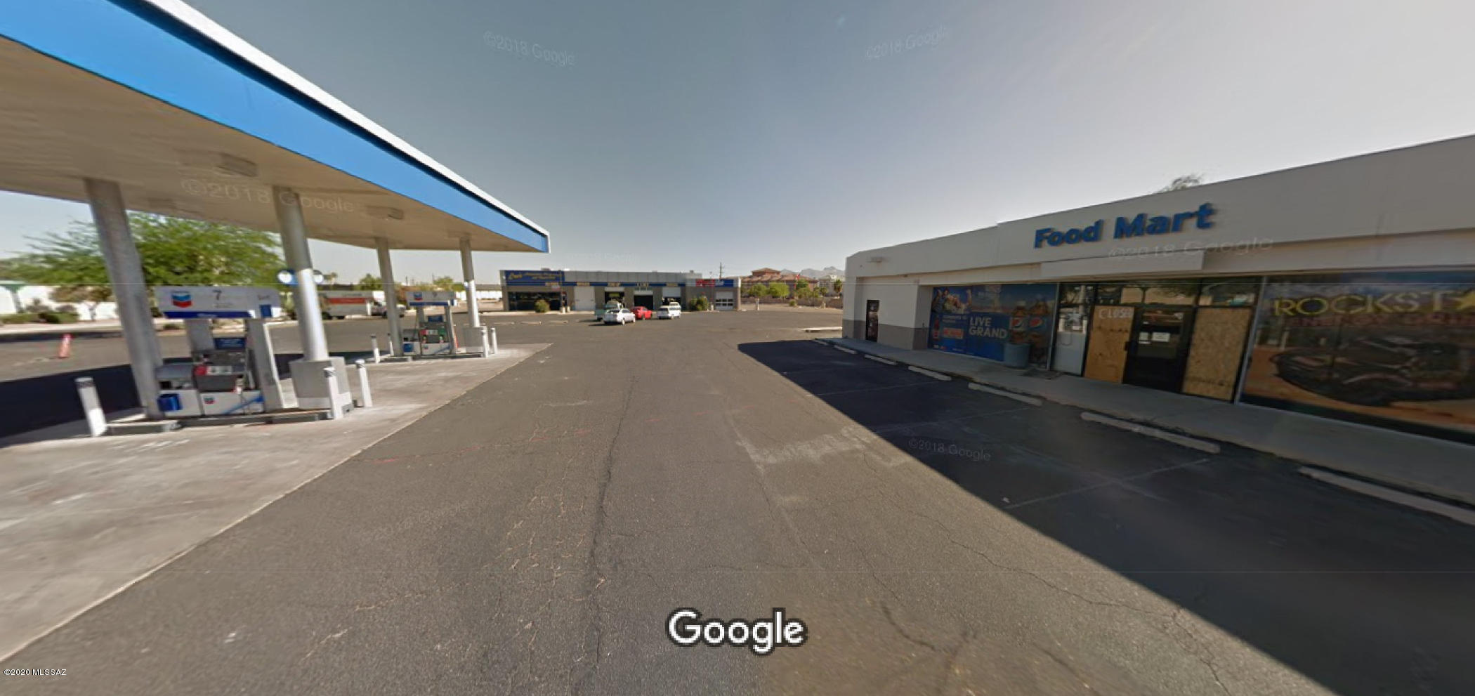This property consists of 3-parcels; 107-04-0090, 107-04-0100, 107-04-0110 for a total land area of 2.0 acres zoned City of Tucson  I-1. There are 2-buildings; #1 Tenant is local Chevron operator of a 5-dispenser gas station & C-store at 3022 sq/ft including a 3334 sq/ft canopy. Building #2 is 3828 sq/ft which includes 2-tenants; Erv's Auto,  and Cars for You.  Well located on High traffic arterial corridor.  Two of the tenants are long term; 10 yr lease  including a 10-yr Chevron agreement & 20 yr Auto Shop lease.  100% occupancy!