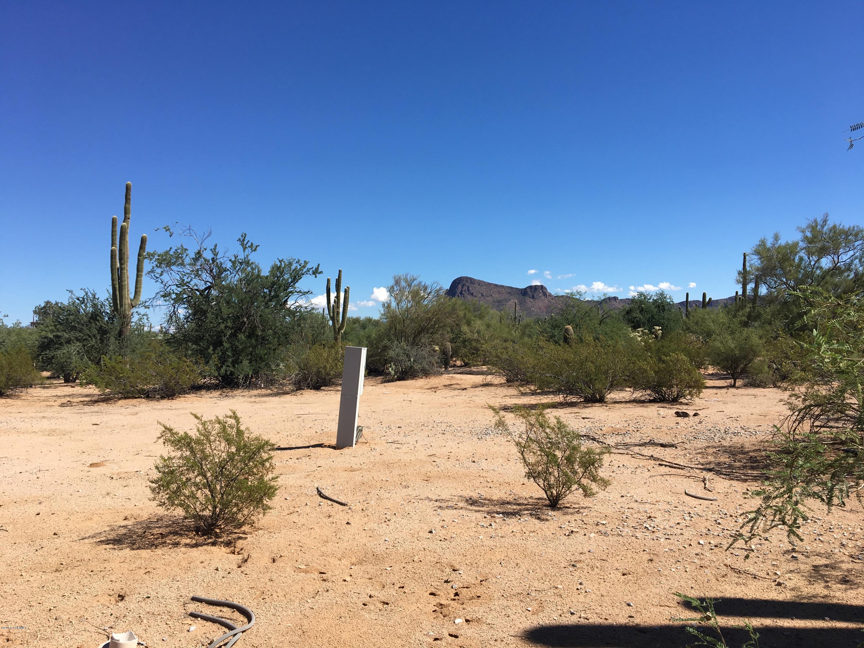 Natural vegetation and beautiful mountain views! This property comes with septic, electric and water. Many possibilities, new construction, land home package, or just park your R.V for the Arizona winters!