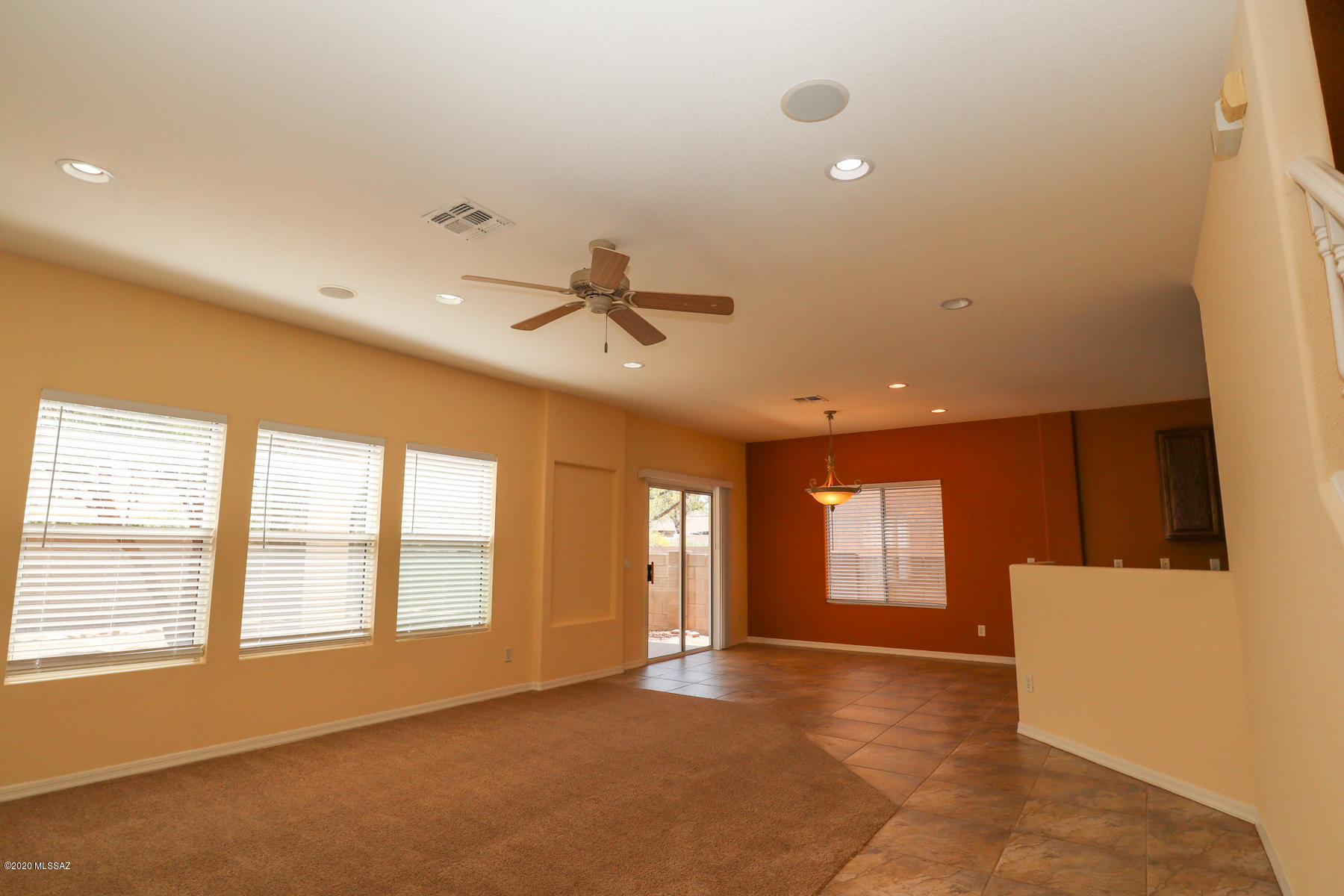 This 3-Bedroom, 2 ½ Bath, 2-story home is in SE Pantano Ridge with easy access to Raytheon, Tech Park, Davis Monthan, etc.  The entry leads you past a beautiful staircase and into the spacious Great Room where windows across the back are open to the private, walled back yard.  Covered Ramada beckons for BBQ's.  Large chef's kitchen has brand new slate black appliances including gas stove.  All bedrooms are upstairs and bathrooms have new light and plumbing fixtures.  Nice laundry room with washer/dryer. All new carpet throughout. Big 2-car garage.  Low-care landscaping.  We're dog-friendly with approval. P#1780-R