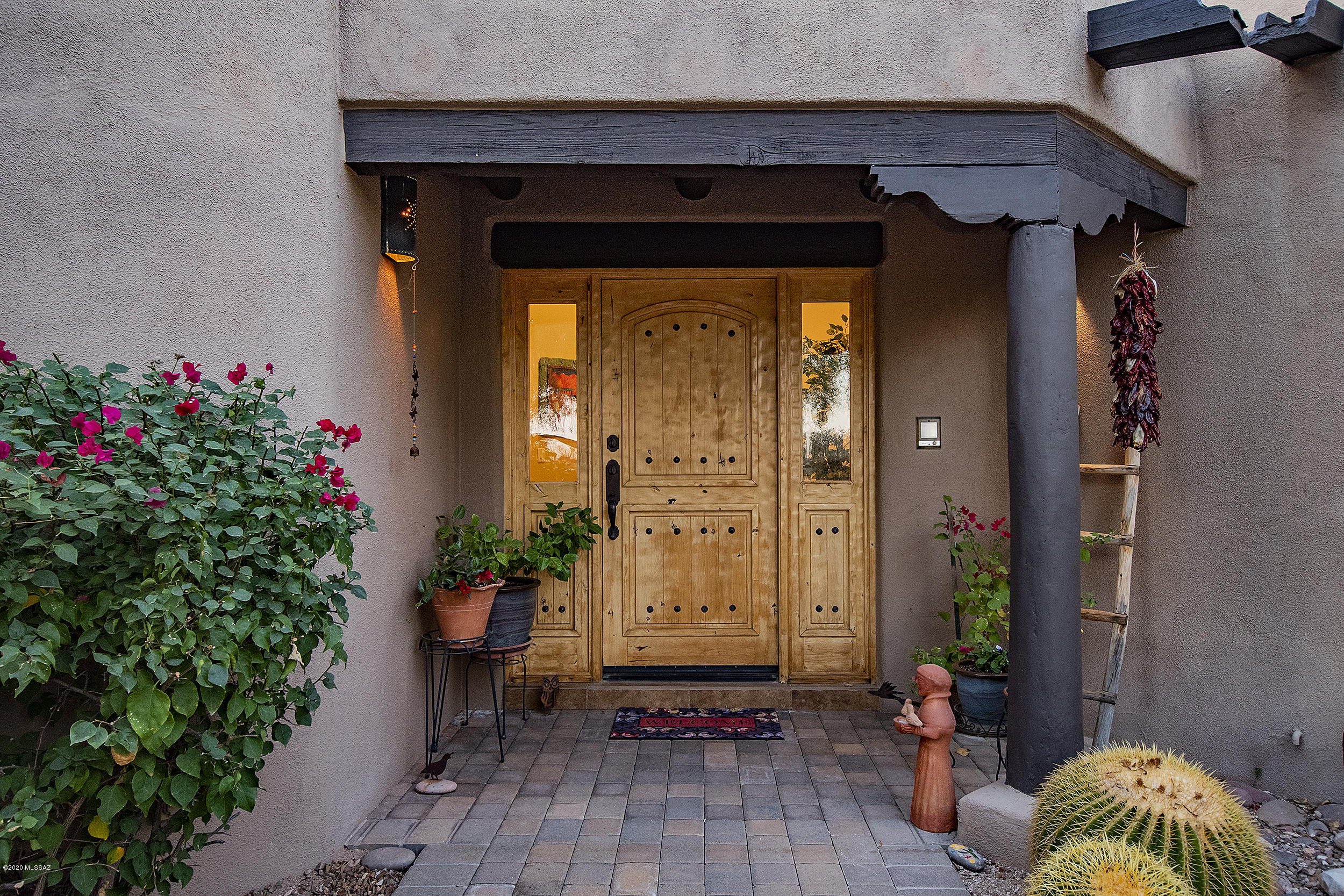 Charming 4 bdrm (plus HUGE office/studio!) in a very special, small gated community in the Old Foothills off Camino Real. PRIME, perfect spot in the cul-de-sac! Gorgeous remodeled kitchen w/ alder cabinets, beautiful granite, ss appliances, gas island stove, huge walk-in pantry! This home has it all: charming wood beams, 3 gas fireplaces, warm ceramic tile, new neutral carpet, solid wood doors, remodeled master bathrm,, convenient wet bar, & fabulous outdoor covered patio spaces! INCREDIBLY PRIVATE 1.24 acre lot w/mountain, city & sunset views! Private yard w/ intimate paver courtyards, lovely pool/spa, & built-in BBQ area. North/south orientation. Wonderful split floor plan! Separate entrance to huge, private 510 sq ft office! In the heart of the Old Foothills, CONVENIENT TO EVERYTHING!