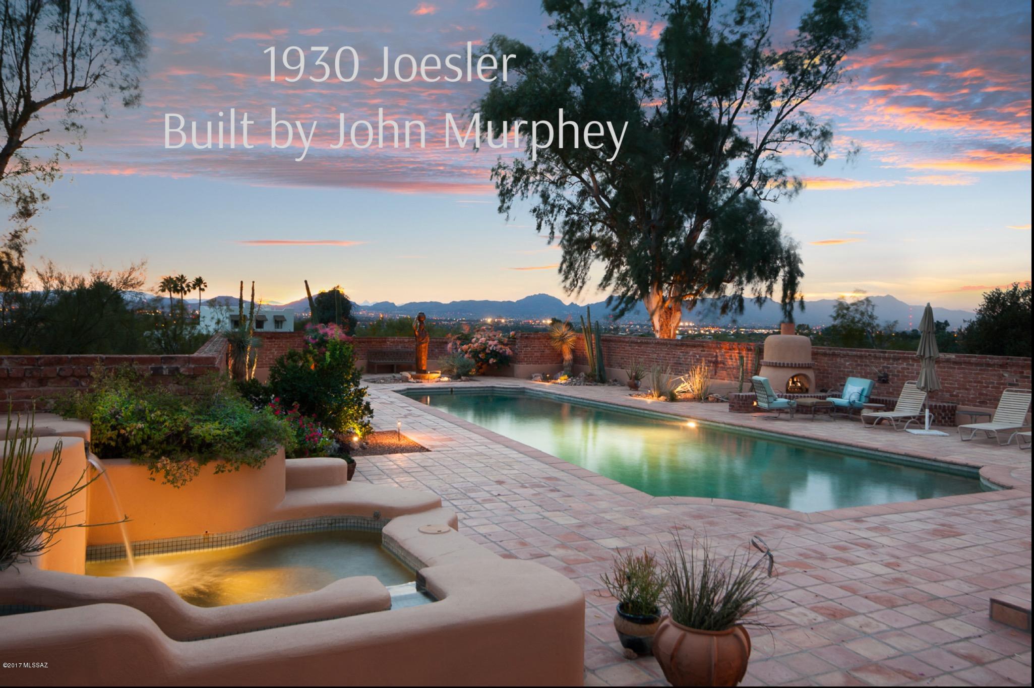 Remarkable and rare 1930 Joesler built by John Murphey situated on 3.45 acres in the historic Catalina Foothills Estates w/ extraordinary city, sunset & mtn views. This hilltop Estate is comprised of the main house (4534sf), the guest house (837 sf), several patios & 2 separate yard areas to enjoy both views to the north & the south. The gilded legacy of this truly special property that has only had 4 owners in 87 years includes an extensive list of amenities-PLEASE SEE DOCUMENTS TAB for details. Enter the courtyard through a 200-year-old ironwood gate & be greeted by a perfectly designed outdoor space w/ a striking pool, FP & deep covered patio w/ sweeping views of the valley below and the surrounding mtn ranges. Rustic touches throughout compliment modern amenities...continued... The 15" mud adobe walls lend to the charm of the viga beams, mesquite hardwood floors, banco seating & multiple fireplaces.  A true indoor/outdoor lifestyle is facilitated by various patios & outdoor spaces that flow from the interior space.  The original Joesler kitchen has been transformed into an expansive  & open space with slab granite, breakfast bar, stainless steel luxury appliances including SubZero, Dacor and Viking,
 travertine backsplash, double ovens and walk-in pantry. Wet bar with 60-bottle wine cabinet is adjacent to the kitchen along with a cozy family room with fireplace and views of the city. The formal dining room is complimented by windows that frame a panoramic view of the Catalina mountains. The split bedroom floor plan incorporates a master wing of the home and a guest wing.  Master wing includes gracious master bedroom with saguaro-ribbed ceiling, bee-hive gas fireplace, 2 large walk-in closets (one lined with cedar), study with custom built-in shelves, wood burning chiminea, spacious master bathroom, powder room and screened-in south-facing patio to enjoy the views of the twinkling lights of the city below.  The guest wing has 2 en-suite bedrooms, separate sitting area/bonus room (perfect for kids toys or study area) and access to the north patio/outdoor space. Once you enter the north facing walled-in outdoor space you will be struck by the incredible mountain views and delighted with the BBQ area and fountain.  Follow the path to the east side of the property to find the 800 sf guest house with kitchenette, 2 bathrooms, bedroom and living room that could be converted back to an additional bedroom in the guest house. A lovely south-facing patio off the guest house provides beautiful city and sunset views. Incredibly convenient central foothills location minutes to Tucson's finest restaurants, shopping and world class golf resorts.  Easily get to the University of Arizona and downtown.  

This remarkable and rare gem of a property was commissioned by a University of Arizona professor and is one of approximately 200 residential properties designed by the famous architect Josias Joesler and built by John Murphey-see documents tab for details and historical information about both men.   Property is eligible for National Register of Historic Places.