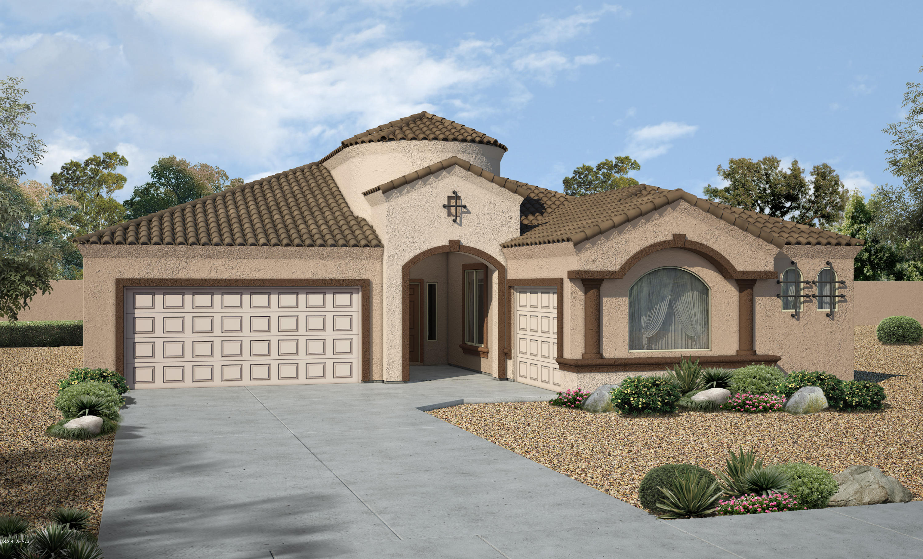 Now open - Saguaro Bloom Phase 2!  This new section has all of our favorite floor plans plus 3 new must see homes!!! We have a wide variety of just released lots with tremendous views and the same amenities and accessibility as Phase 1. This home is a new Savannah plan.  Enter through the grand turret entry to a large open great room and kitchen.  Nicely appointed with staggered Birch cabinets, upgraded granite countertops and stainless steel appliances - this home will be stunning when complete. Construction just complete. Brand new construction Energy Star Qualified Home - with a builder warranty.  AMAZING VIEWS of saguaro studded cliffs and unobstructed view of Sombrero Peak from this perimeter lot.  This one will go quickly!