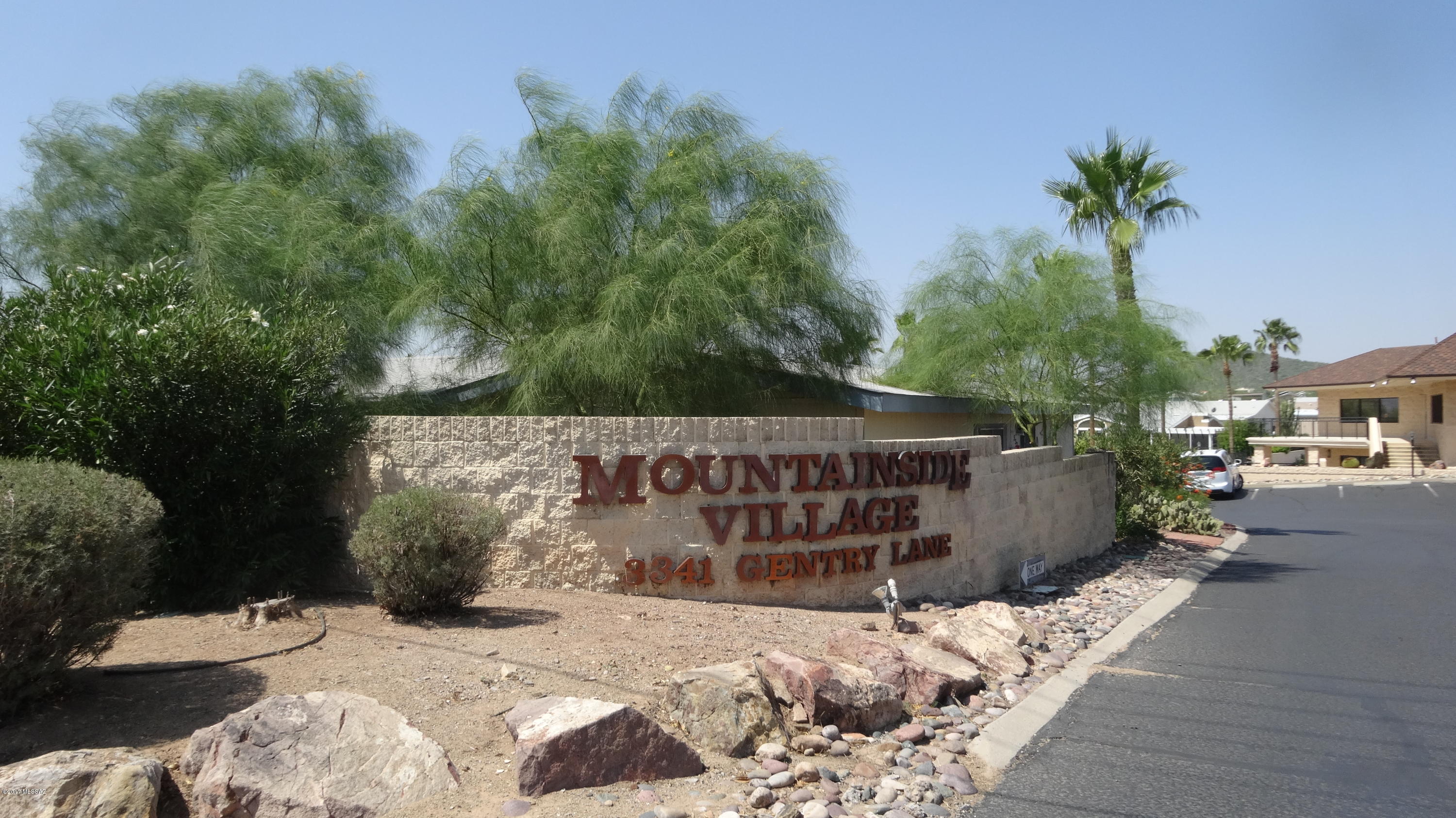 Wow!! Great opportunity to own in Mountainside Village 55+ Community. You can fix up this 2 bedroom 2 bath home or replace it with another one. Home has covered RV parking space or 2 car tandum carport. Community HOA fees include water/sewer, trash and Clubhouse with free wi-fi, Community pool/spa, pool tables, suffelboard, Rec Center, Exercise Facilities etc... This is a estate sale and must be court confirmed.