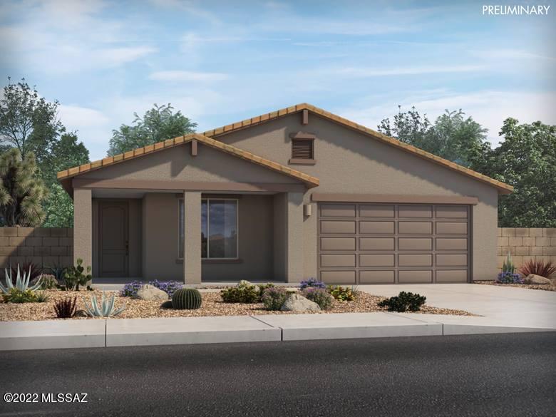 Brand NEW energy-efficient home ready NOW! Relax in the beautiful primary suite tucked in the back of the home for ultimate privacy. Espresso cabinets with shaded grey granite countertops, blended stone tile flooring with multi-tone carpet in our Elemental package. Cancel your gym membership and enjoy the state-of-the-art fitness center, complete with a variety of classes, just steps from your front door. With neighborhood pools, community center, and trails, you'll never be without something to do. Plus, there's easy access to Club Rancho Sahuarita, schools, shopping and I-10. Known for their energy-efficient features, our homes help you live a healthier and quieter lifestyle while saving you thousands on your utility bills.