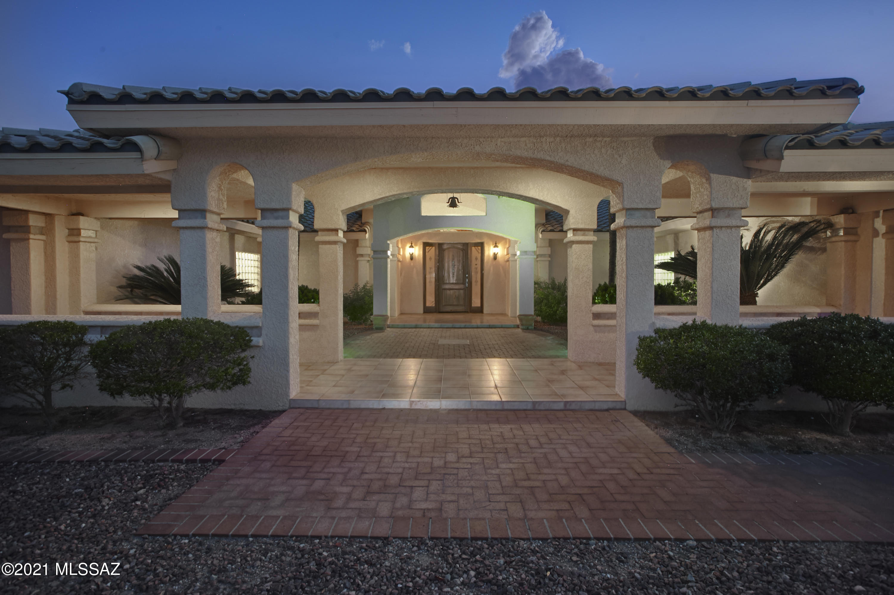 Very RARE – 3,687sf, 3BR, Bonus Rm, 2.5 BA in the heart of Casas Adobes on 6.2, SUBDIVIDABLE acres!  Incredible opportunity to COSMETICALLY UPDATE a 1998 sturdily built home (block/perlite), combined w/ building up to possibly 3 homes on remaining acres.  Comfortable, open plan, over-sized Fam Rm, Master Suite; tray lighting in LR, DR, Master BR; wide hallways. Enclosed BONUS ROOM off garage w/ AC, window, door (no closet). 2 easy steps into LR, dual pain windows, carpet & ceramic tile thru-out. Large backyard w/ oversized covered patio, waterfall feature. NEWER landscape irrigation w/ PVC pipes! 2 AC units (one 2017), 2 water heaters, NEWER insulation, NEW roof (felt).  Gas FP, cent vac, alarm system. Live-in ready.  ALL PROPERTY BEING SOLD TOGETHER AND IN AS-IS CONDITION.