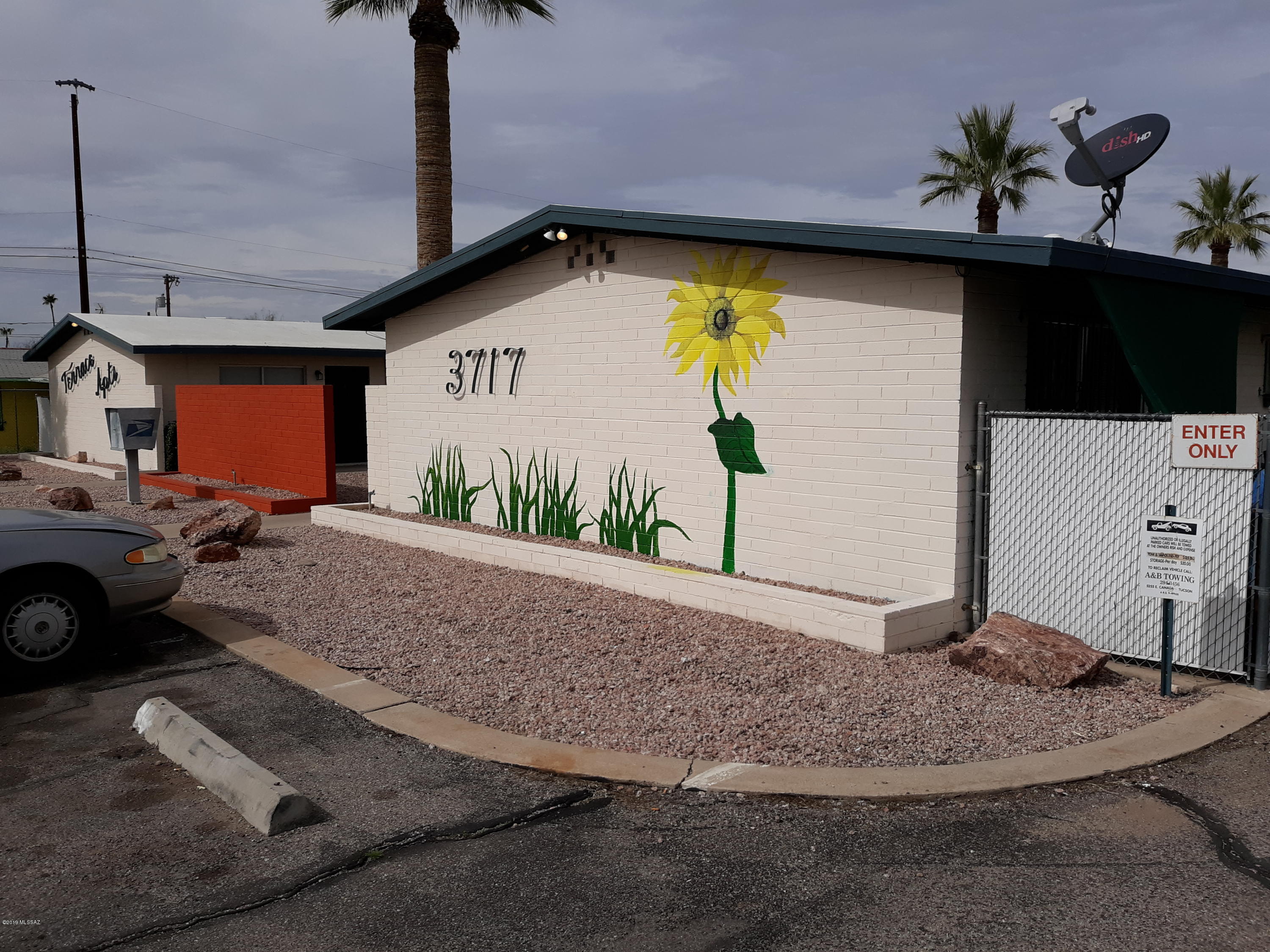 Terrace apartments, a 12 unit apartment complex located in a desirable central Tucson neighborhood within a high demand rental sub-market. The site covers .83 acres of land with three buildings surrounding a spacious courtyard. The property offers large one and two bedroom floor plans, covered parking, central AC/heating, private fenced patios and onsite laundry facilities. The unit mix consists of six 1/1 units approximately 775 sqft, four 2/1 units approximately 900 sqft and two 2/2 units approximately 1000 sqft. There is also a maintenance room of approximately 250 sqft. The property has been owner managed and well maintained since purchased in 2004. All units are currently occupied. Package is attached under the document section. Seller will carry with 500K down, call LA for details.