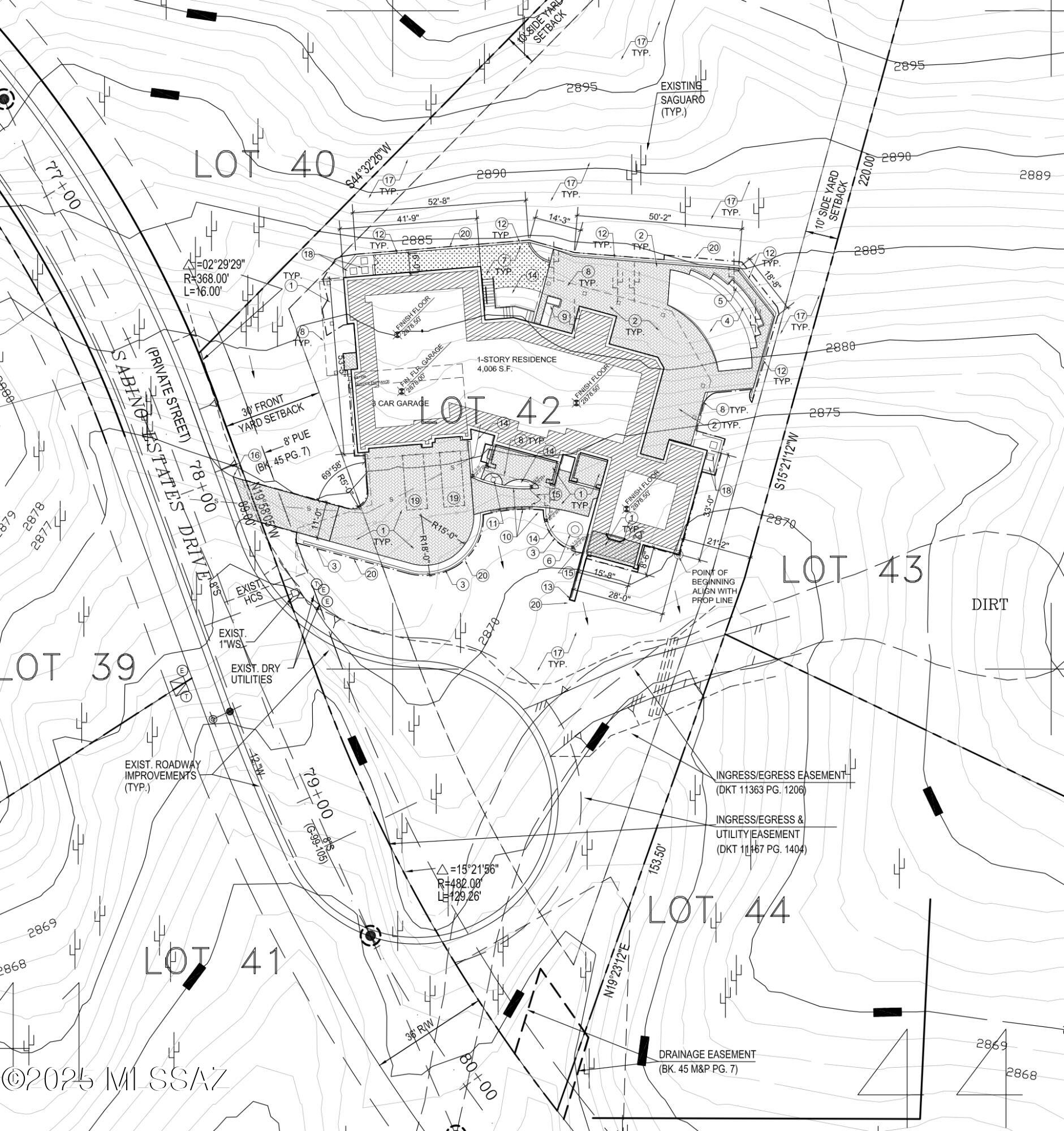 Sabino Estates (1-45) - Land