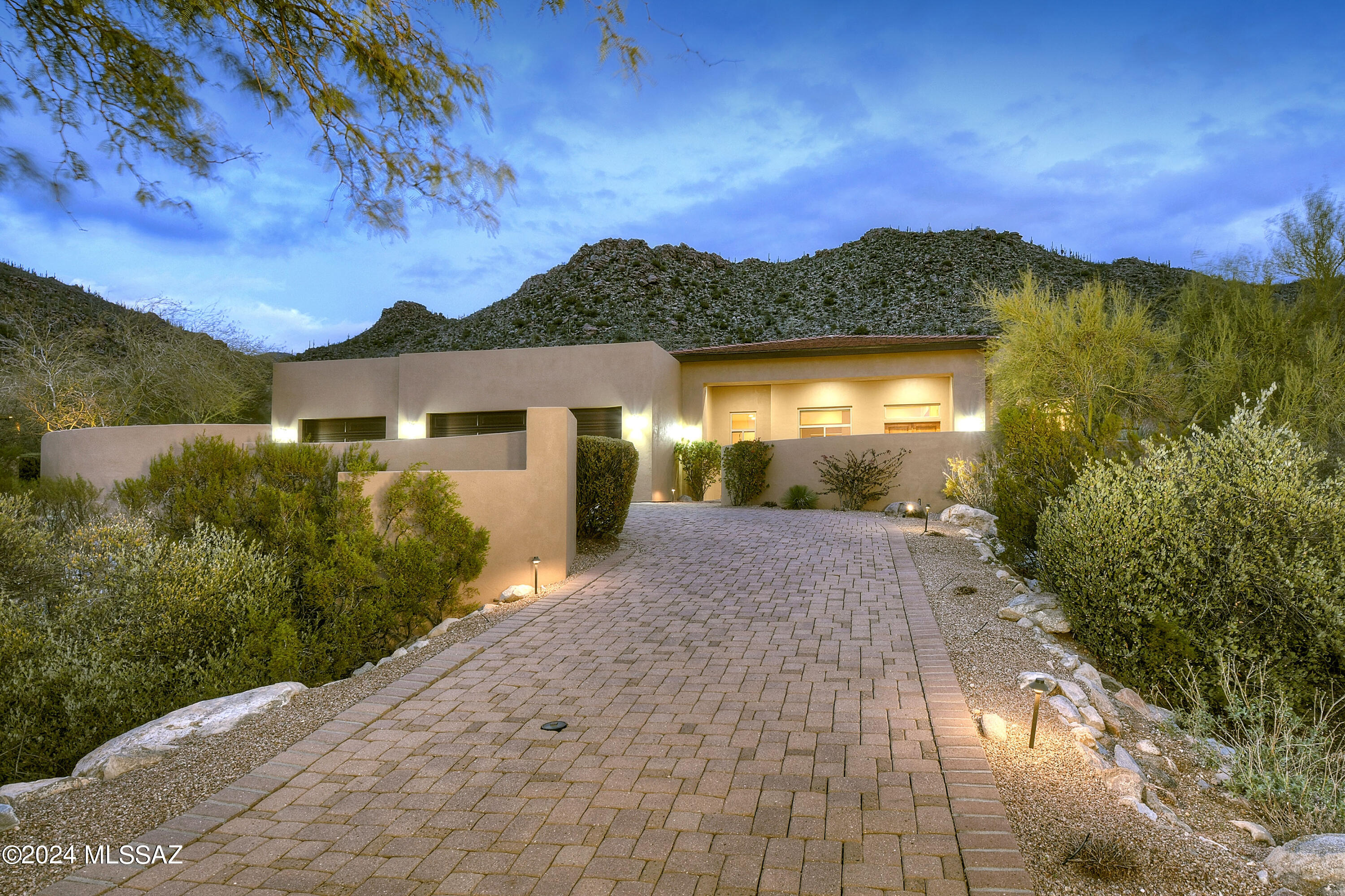 *MODERN ELEGANCE* ELEGANT SW CONTEMP NESTLED AT THE BASE OF THE TORTOLITA MTNS! AMAZING LOCATION- BORDERS THE NORTH ''GALLERY'' GOLF COURSE! SURROUNDED BY MAJESTIC MTN, SOARING SAGUAROS & HISTORIC ROCK FORMATIONS- OF THE SONORAN DESERT! TOTAL SERENITY & TRANQUILTY FILL THIS ESTATE! TIMELESS ''MODERN STYLE'' OFFERS- WONDERFUL GREAT RM CONCEPT- FILLED W/GLASS & INCREDIBLE  DESERT VIEWS! PERFECT GETAWAY...HIKING/BIKING, GOLF, STATE OF THE ART- FITNESS CENTER, RITZ CARLTON RESORT, RESTURANTS...ENJOY  DOVE MTN LIFESTYLE! BUILT BY BERISHA HOMES- BOASTS FINE APPOINTMENTS & QUALITY THRU- OUT...NATURAL STONE FLRS, *OWNED* SOLAR SYSTEM, ALL EN-SUITE BRS, 2X PRIMARY SUITES, GUEST WING,  OFFICE- FLEX RM W/COZY FP, FORMAL DINING,  OVERSIZED 3 CAR GAR, FURNISHINGS AVAIL- TURN KEY! GREAT VRBO/INVESTMENT