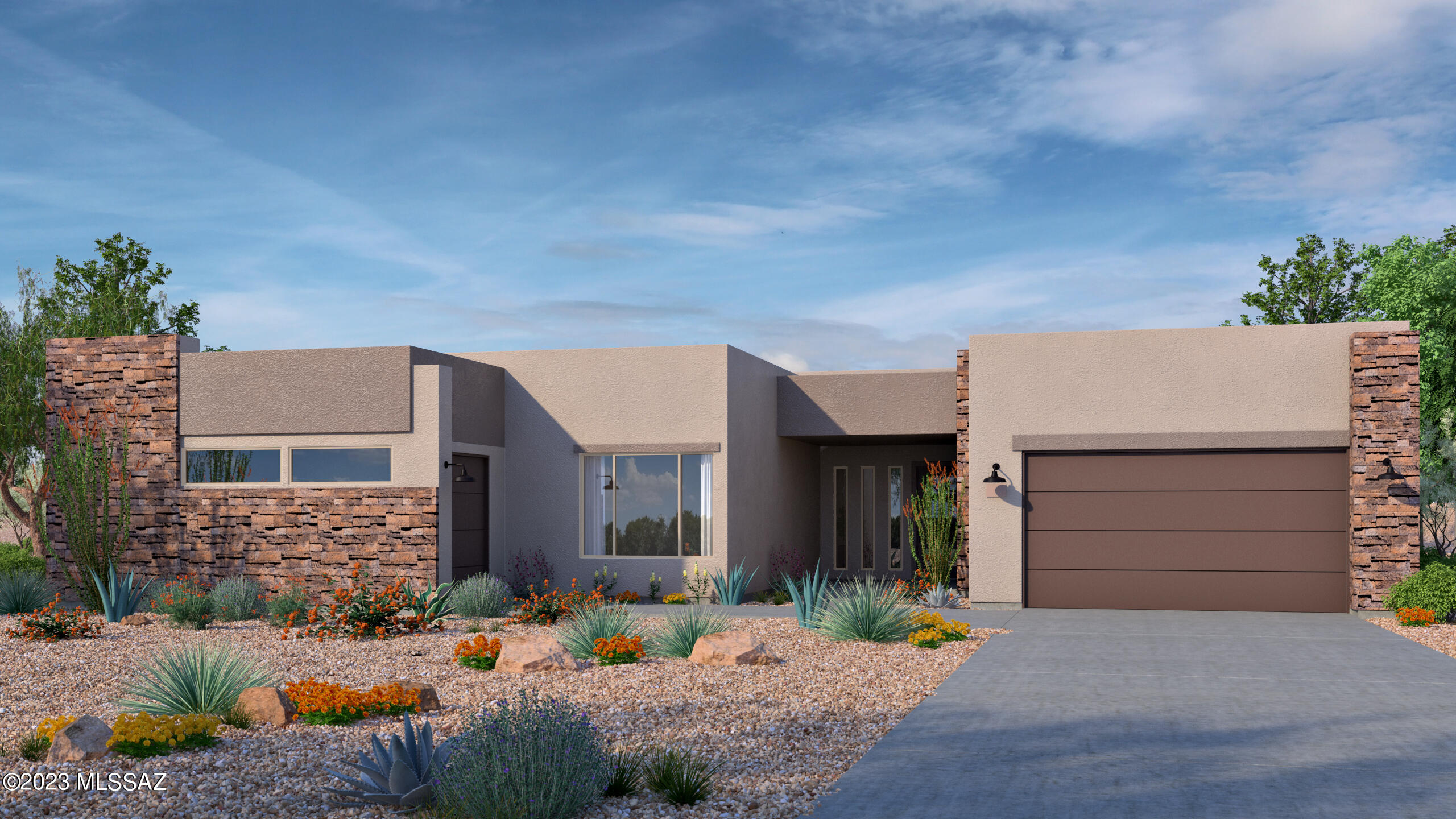 NEW CONSTRUCTION and READY TO MOVE IN!! Our beautiful Manzanita 3770 sq ft plan on 1.03 acres with 12 ft ceilings, 16' x 10' slider door.  Walk into elegance and amazing Rincon Mountain and Catalina views in this 3 BR, office that can be converted to a 4th bedroom, den, flex room, and 3.5 bathrooms.  Enjoy tankless water heater, spray foam insulation, and much more.  This house has a split floor plan with large laundry room, plenty of entertainment space in the great room/kitchen! Renderings are conceptual and may not depict final product.  Subject to change.