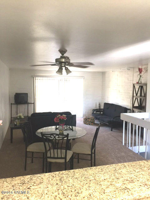 Spacious 2 bedroom, 1.5 bathroom condo available now! Conveniently located one block from the U of A's main entrance. Perfect for students! Unit is fully furnished. One room is currently occupied with other room available for rent at $600 for the remainder of the 2015-16 school year. Short walk to Main Gate Square, shopping, entertainment & all that campus life offers. Gated community environment, lively poolside & BBQ areas. Perfect for campus living.