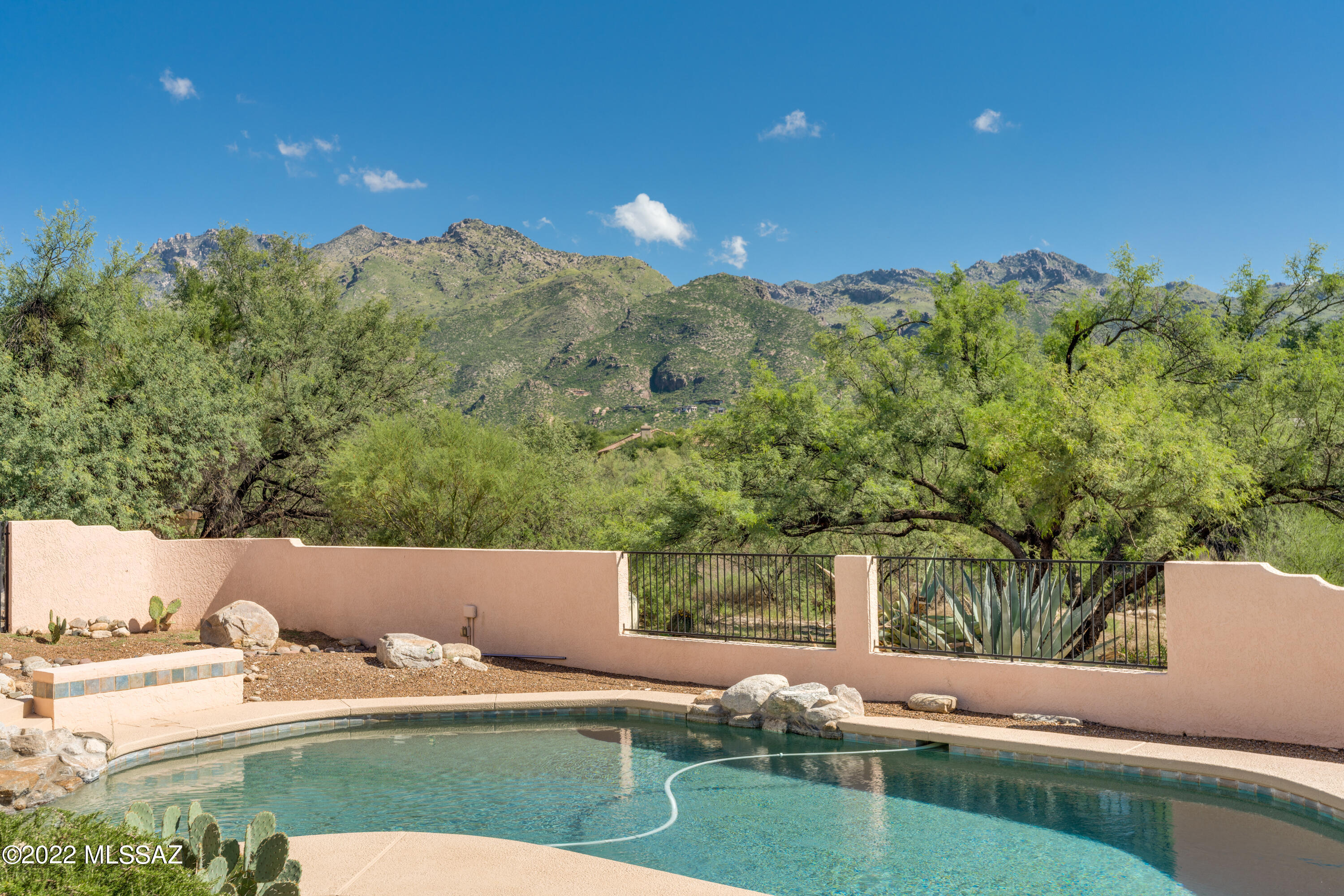 The Sabino Canyon ,Catalina & Rincon Mtn views are fabulous and come with a beautiful Southwest styled home. You can enjoy the views while sitting on the large covered patio, in the pebble tek pool and spa or from inside. Tile throughout for easy care. Updated primary & hall baths. Paid for Solar for incredibly low electric bills. Kinetico Water softener & , GACO roof system by Alan Bradley  2017- 10 yr warranty., HVAC 2019. Convenient area close to Sabino Canyon, shopping, restaurants/bars, Ventana Country Club, golf, biking. Nothing left to do but enjoy your new home! Welcome Home.