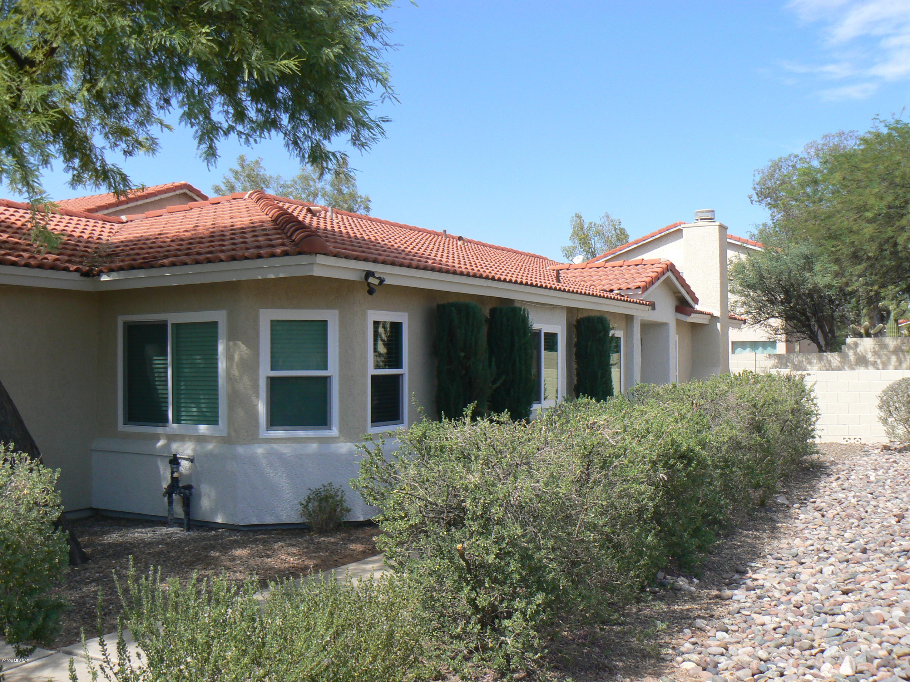 Nicely appointed 3 bedroom 2 bathroom home in a quiet neighborhood close to shopping, schools and I-10.  Property has been  remodeled in phases since 2015. Starting with new plumbing. Kitchen has new cabinets and granite countertops and all matching appliances in 2015/16.  AC/Heater-2015  Master bath and hall bath tastefully redone in 2018.  Exterior painted 2018.  Porcelain tile in main areas 2019. And most recently, all new dual pane windows, May, 2020. The community offers two swimming pools.  Good starter home for a family.  Floor plan is open and easy to maintain.  Move in ready.