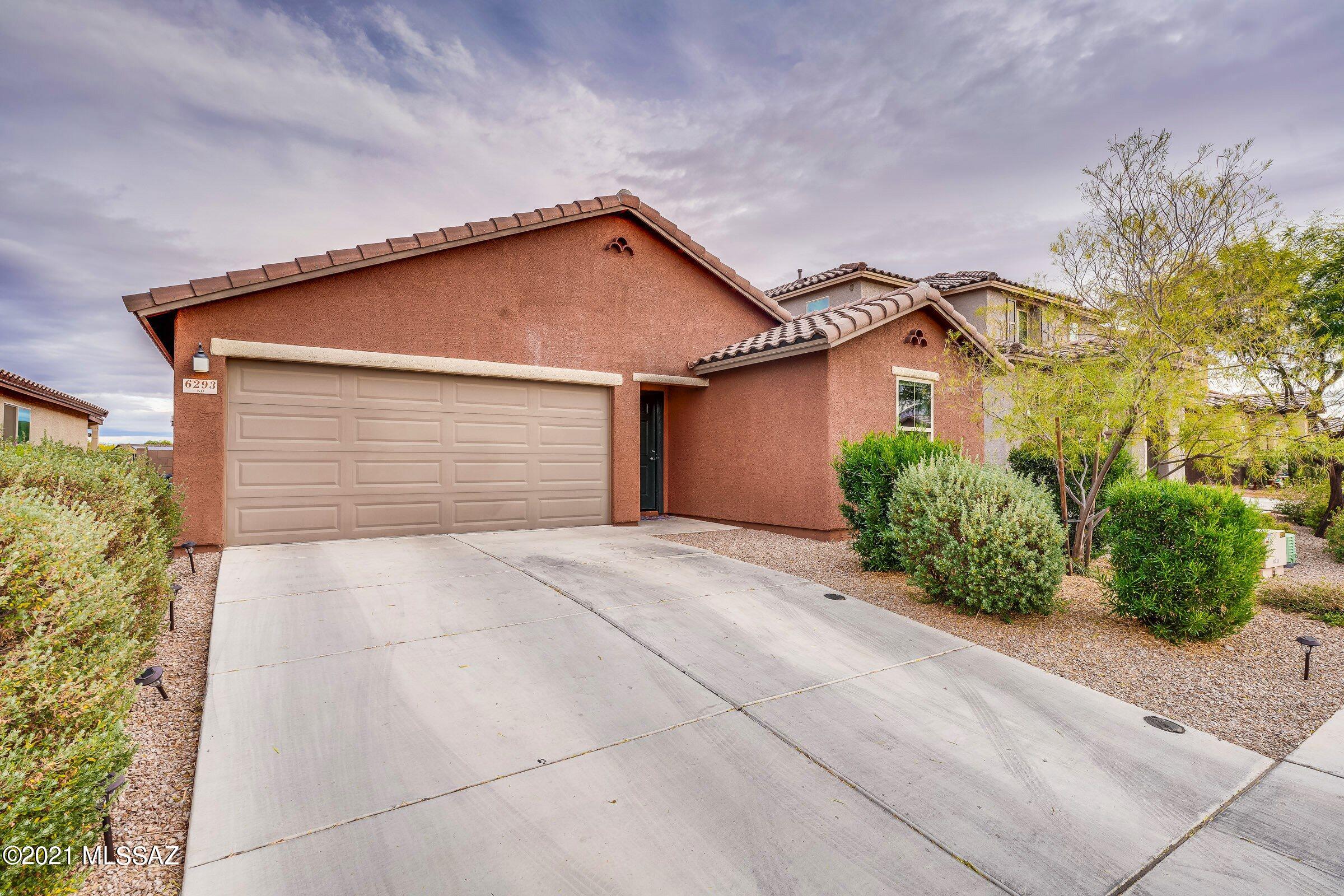 Home located in the desirable Sonoran Ranch Estates II. Single story built in 2018 features  open concept 1,584 SqFt 3 bedrooms, 2 bathrooms, and a bright Kitchen that opens to a spacious Great Room!  Split bedroom floor plan, ceilings fans. Venture out back to your professionally landscaped private oasis, featuring covered patio, extended pavers, artificial turf. Close to shopping centers and Casino Del Sol! Only 5 minutes away from Academy Del Sol Charter School.