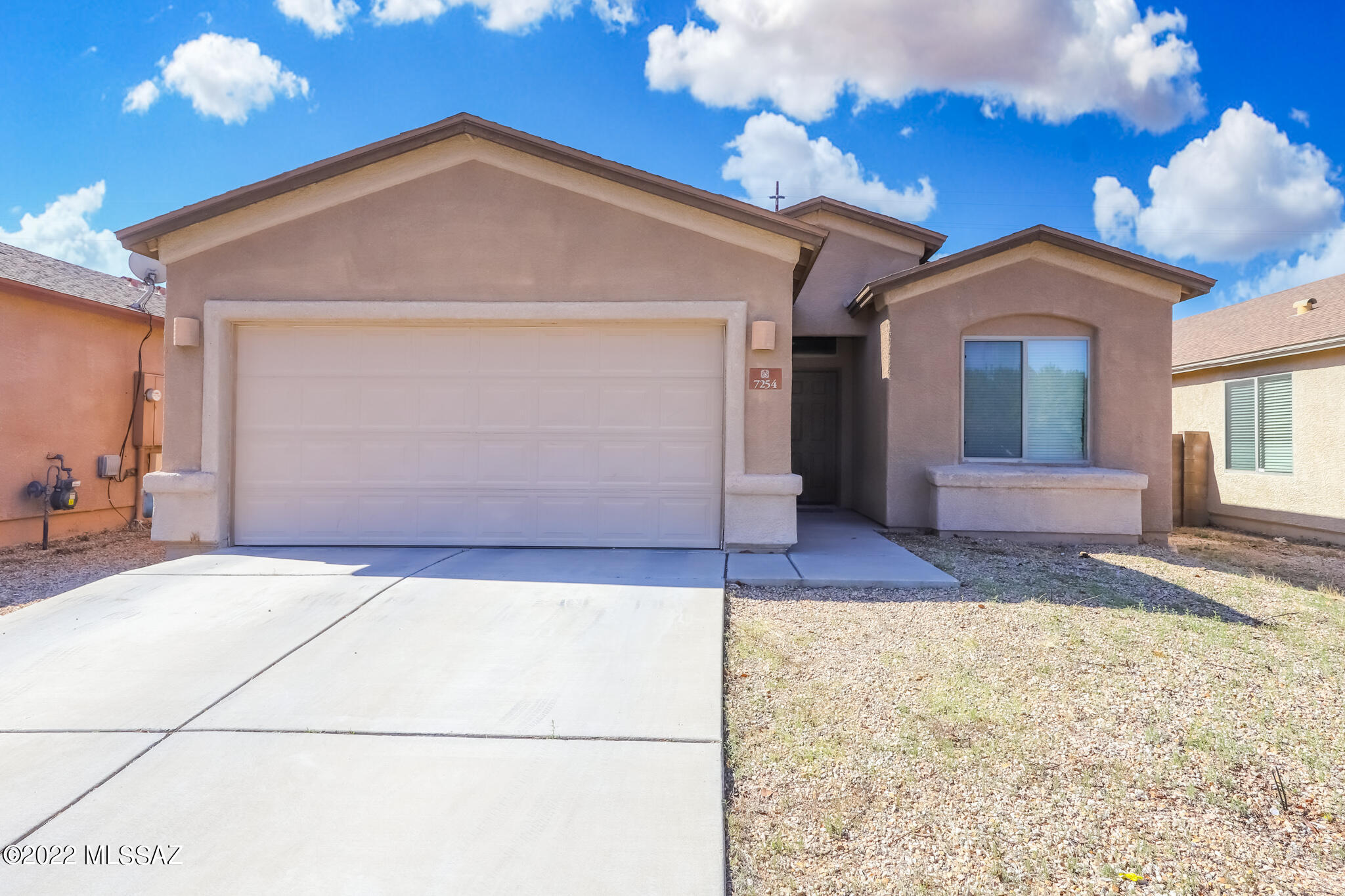 Located in a wonderful, growing area! This single story home has tile floors throughout, and new carpet in all bedrooms! Walk through the foyer to a large open kitchen with a 17 foot granite island that connects you to the large living area. Close on this home with confidence knowing that you won't have to shop for a new fridge, washer or dryer... they all convey! Sit in the backyard and enjoy the spa. Easy access to the Freeway! Spa conveys as-is