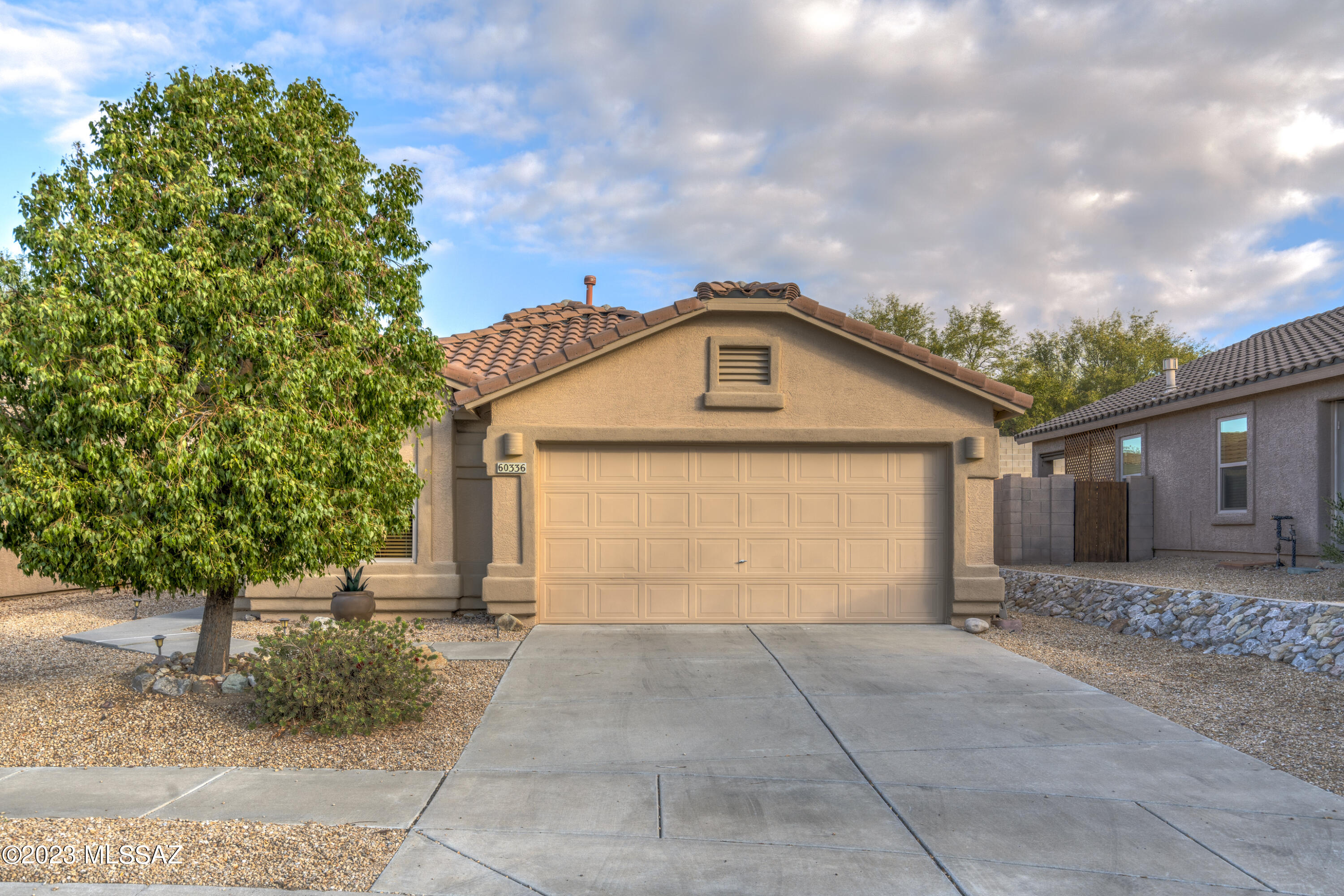 Quiet cul-de-sac location in this very well-kept 2-bed, 2-bath plus office (or convert to 3rd bedroom) in Eagle Crest Ranch. The entry opens to a spacious great room, open to the kitchen & dining nook w/airy vaulted ceilings. All carpet has been removed & a durable laminate flooring is utilized w/tasteful tile in the wet areas of the home. The optional 3rd bedroom can be utilized as a home office, family room extension, or playroom for the kiddos, conveniently located in the center of the home. A sizable primary bedroom & bath, w/walk-in closet, & guest bedroom, w/adjacent full guest bath, complete the home. Out back a north-facing rear patio ensures year-round shade w/a tastefully terraced landscape, heavy-duty drip, & established plants.(see agent remarks for full list of owner updates)