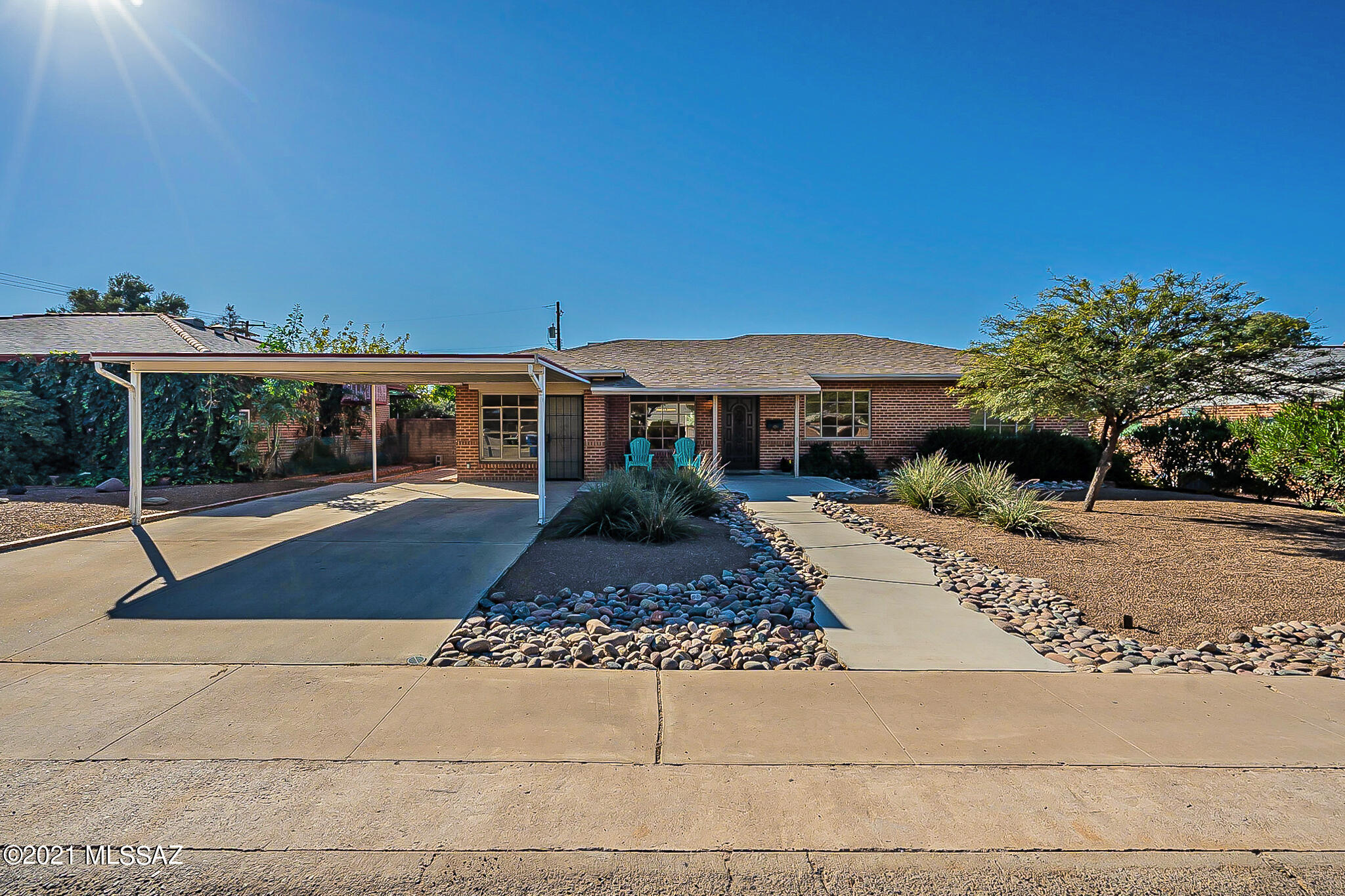 Welcome to this Centrally located 1950's Brick home with close proximity to the neighborhood park.This home has five bedrooms and two and a half baths. The one Bedroom was a jack and Jill bathroom that was converted to a bedroom.The electrical and plumbing have been upgraded. Kitchen counters and bathroom counters have been upgraded to granite.The Front A/C unit was replaced in 2020,rear A/C unit in 2017, and the roof was redone this year. The floors have been replaced throughout with laminate flooring. The backyard has a built in block shed with a/c and electricity that was fully permitted.Come make this home yours today and entertain in your wonderful backyard with pool, fire pit, and swing set!