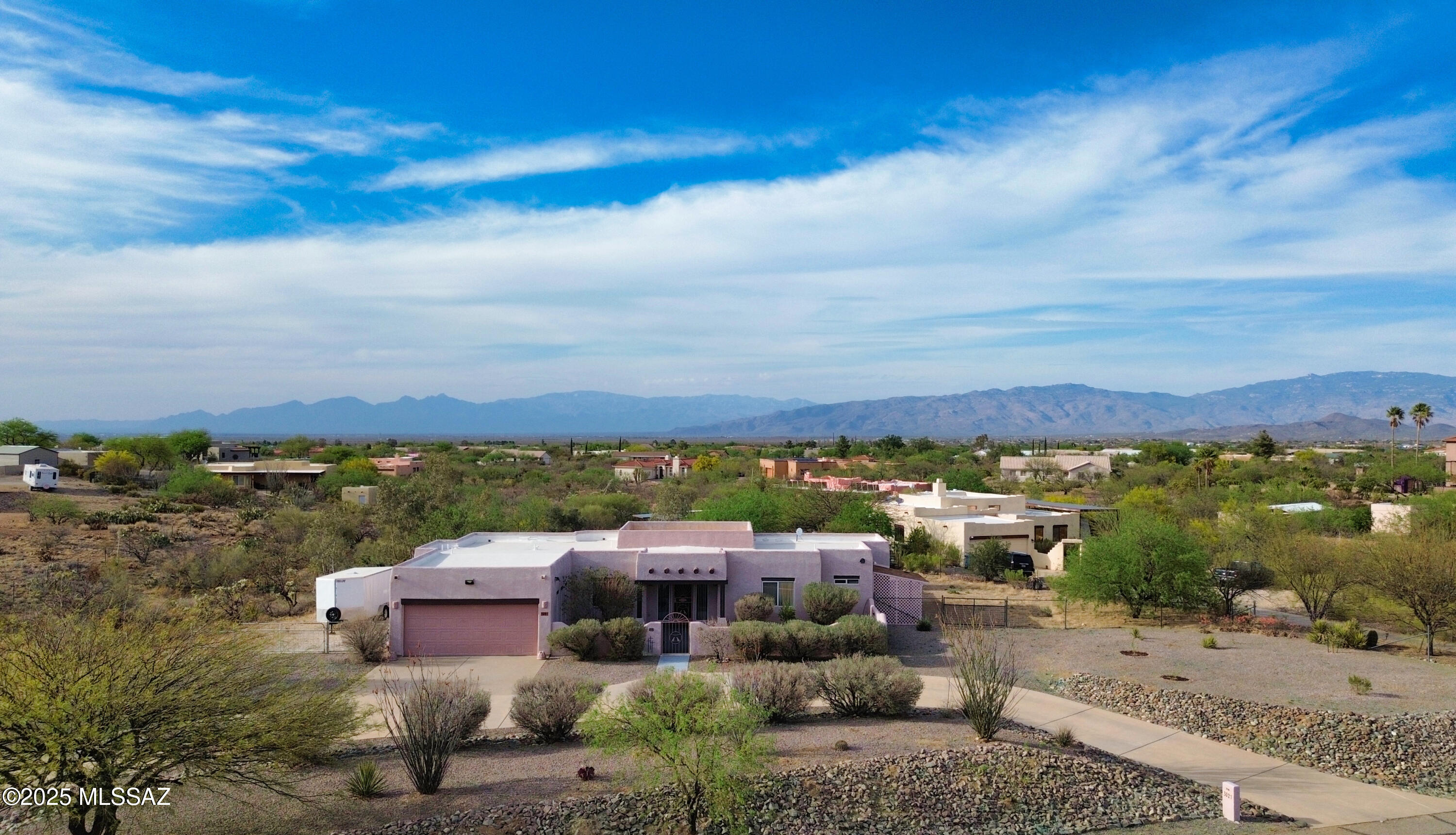 Tranquil oasis with north facing majestic mountain views. And with a possible VA loan assumption, these views could cost thousands less! Circular driveway off quiet cul-de-sac with no HOA and over an acre of room for any hobby or toy. Inside there's a split bedroom plan with a separate dining room and an office. A huge Arizona room on the back porch provides a great place to enjoy the views in shaded comfort. There's even a giant chicken coop and storage shed! The well appointed primary will not disappoint and open concept living areas have both great sightlines and capture the natural beauty of the north facing back yard and the mountains beyond. Pride of ownership throughout, this oasis - close to all the necessities yet far from stress - is ready to be your home!