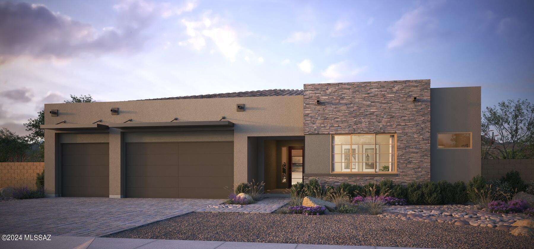 1-story Vale plan with 4 bedrooms, Retreat & Flex room, 3-car garage & garage service door. Bath 3 shower only. 12' centered sliding glass door at greatroom. 8' sliding glass door @ Den. Owner Suite: picture window, Jenn Air gas appliances. Laundry w base cabs w sink. Pool installed after close.