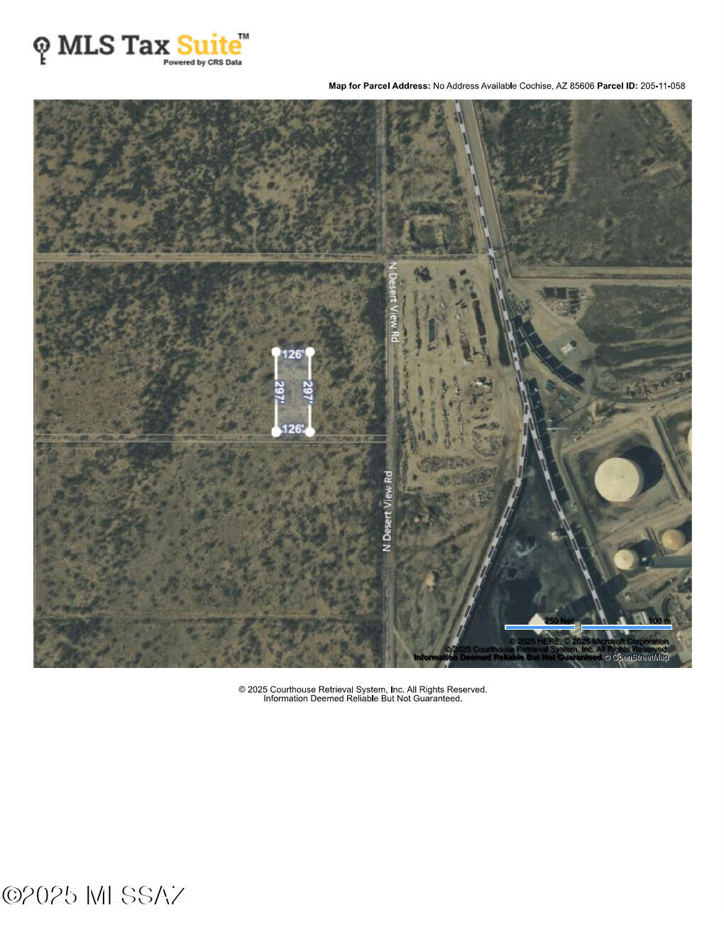 Residential parcel, 0.86ac in size, located in undeveloped area. Buyer(s) will need to determine physical access to property and develop that access. Located approx 808ft west of railroad track servicing AEPCO.