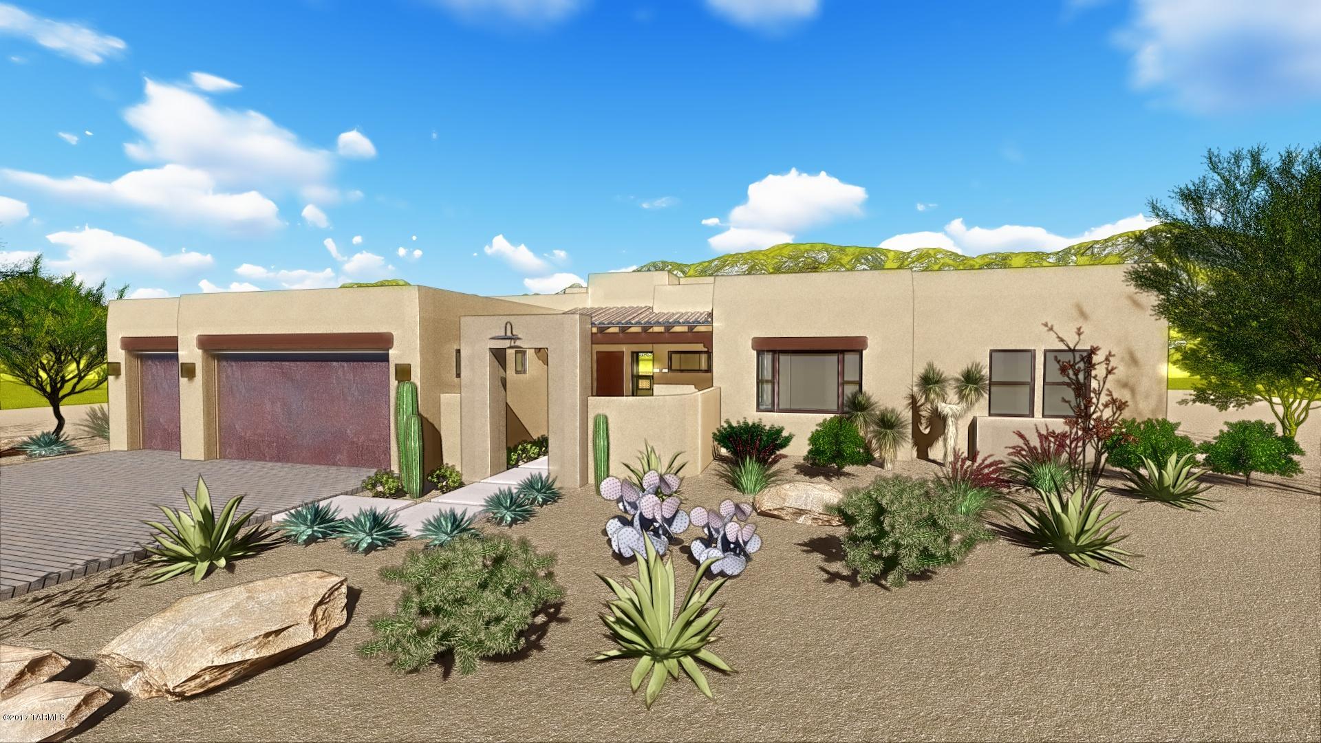 Insight Homes' La Canada Ridge presents high quality customizable homes with luxurious features and finishes included in the base price on nearly acre size home sites. Choose from our selection of home designs and tailor them to suit your preferences.  Our talented designer will walk you through the selection of finishes! Furniture grade cabinetry, SS GE Monogram appliances, luxury flooring choices, two large covered patios, front courtyard, driveway and patio pavers are just some of the finishes included in the base price. 4 car and RV garage options are available, as well as, casitas.  Artist's rendition may show some features that are not included on this home.  See site sales office for more information. Attached photos are examples of optional finishes that may be available. This Sedona floor plan features 3 bedrooms, 2.5 baths, a split floor plan and offers a bonus room. It can be designed with as many as 5 bedrooms, including a casita, 4 baths and can range from 2,770 sq. ft. to 3,700 sq. ft. or more.
