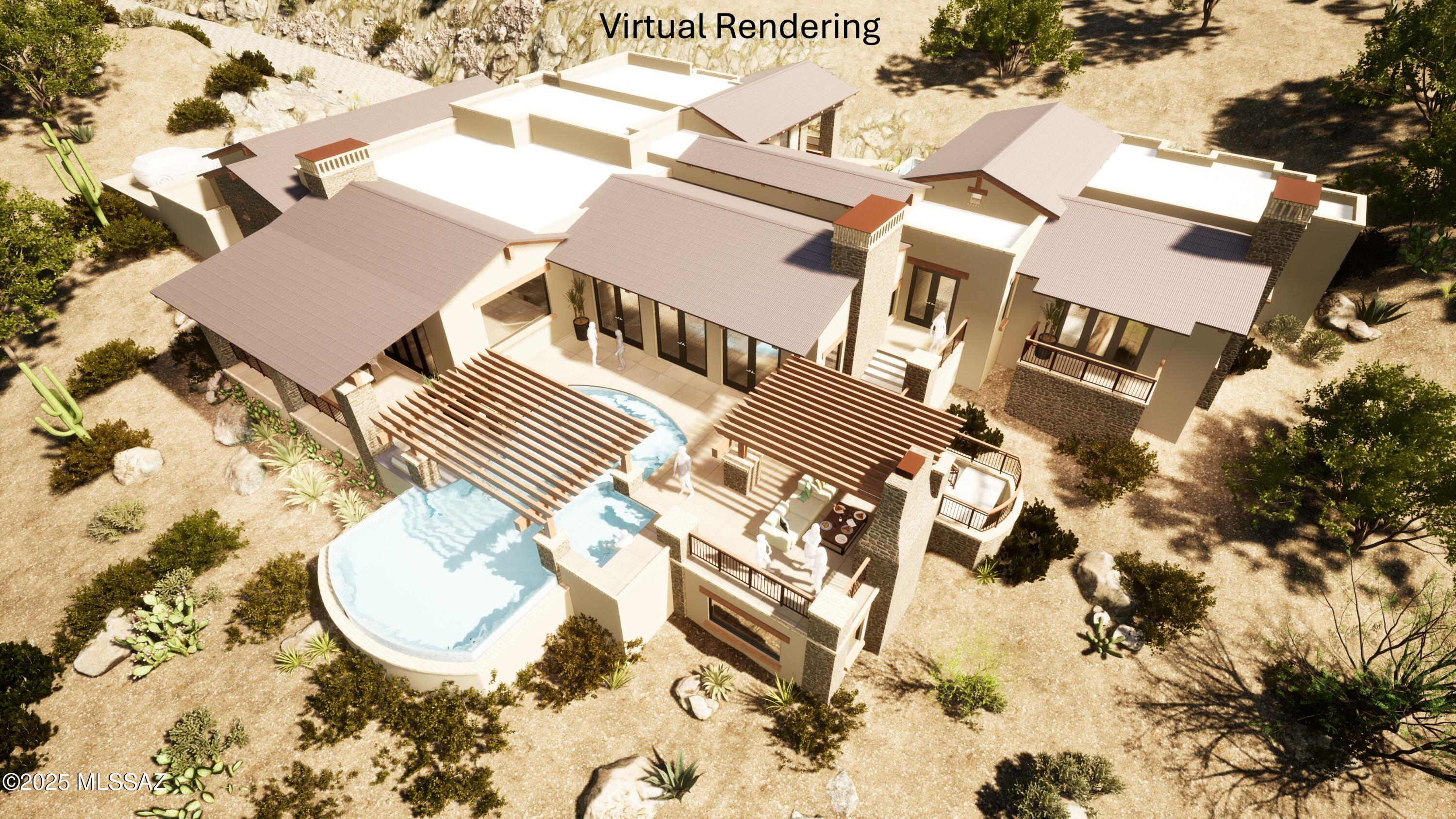 Perhaps the most Unique Luxury Community in Arizona, Saguaro Ranch offers the ultimate in privacy & pure desert beauty.  This Spectacular 4+ Acre Lot incorporates the Finest Views that Saguaro Ranch has to offer, with distant city lights to the South, Mountainous Rock Formations to the North and the Catalina Mountains to the East. 
 Offering includes detailed renderings and nearly complete set of house plans done by Greg Simmons. This is highly beneficial so that the plans can be finalized in a much shorter time frame compared to starting a complete design from scratch.  Completely remodeled SR Owner's Club offers Workout Facilities, Lap Pool, Swim up Bar, Men's+ Women's Locker Rm, Social Areas, & MORE.