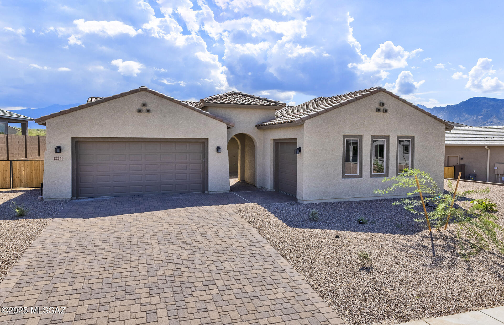This Spanish-style home features a Chef's Kitchen with a gas cooktop, stainless steel KitchenAid appliances, Encanto Taupe cabinets, Atacama granite countertops, and a custom backsplash.

Matching granite counters in the primary and fourth baths, plus upgraded 12''x24'' Trav tile flooring in a sleek straight-stack layout.

Energy-efficient features include a tankless water heater, dual-pane windows, low-flow fixtures, and more.

Move-in ready July 2025.